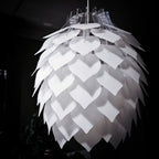 Protea Frosted White Pendant L