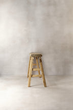 Antique Rustic Elm Wood Bench 01