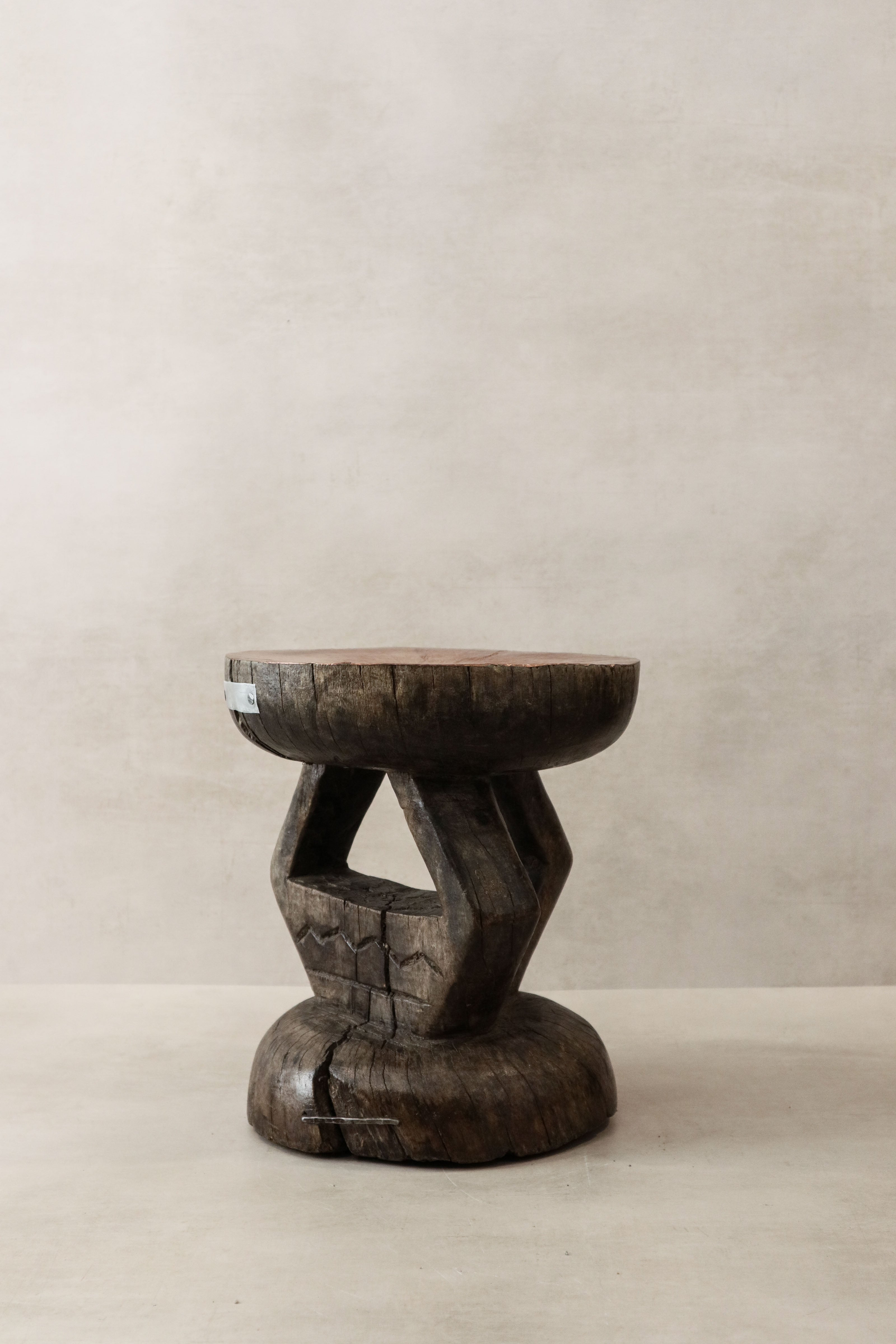 Vintage Tonga Stool - Copper Top - 27.1