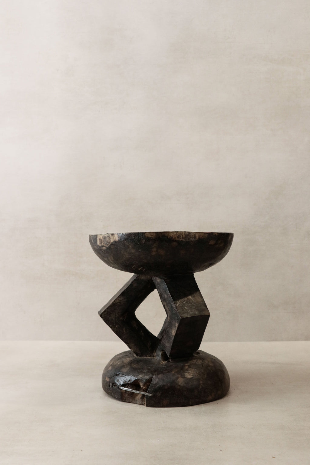 Vintage Tonga Stool - Copper Top - 28.1
