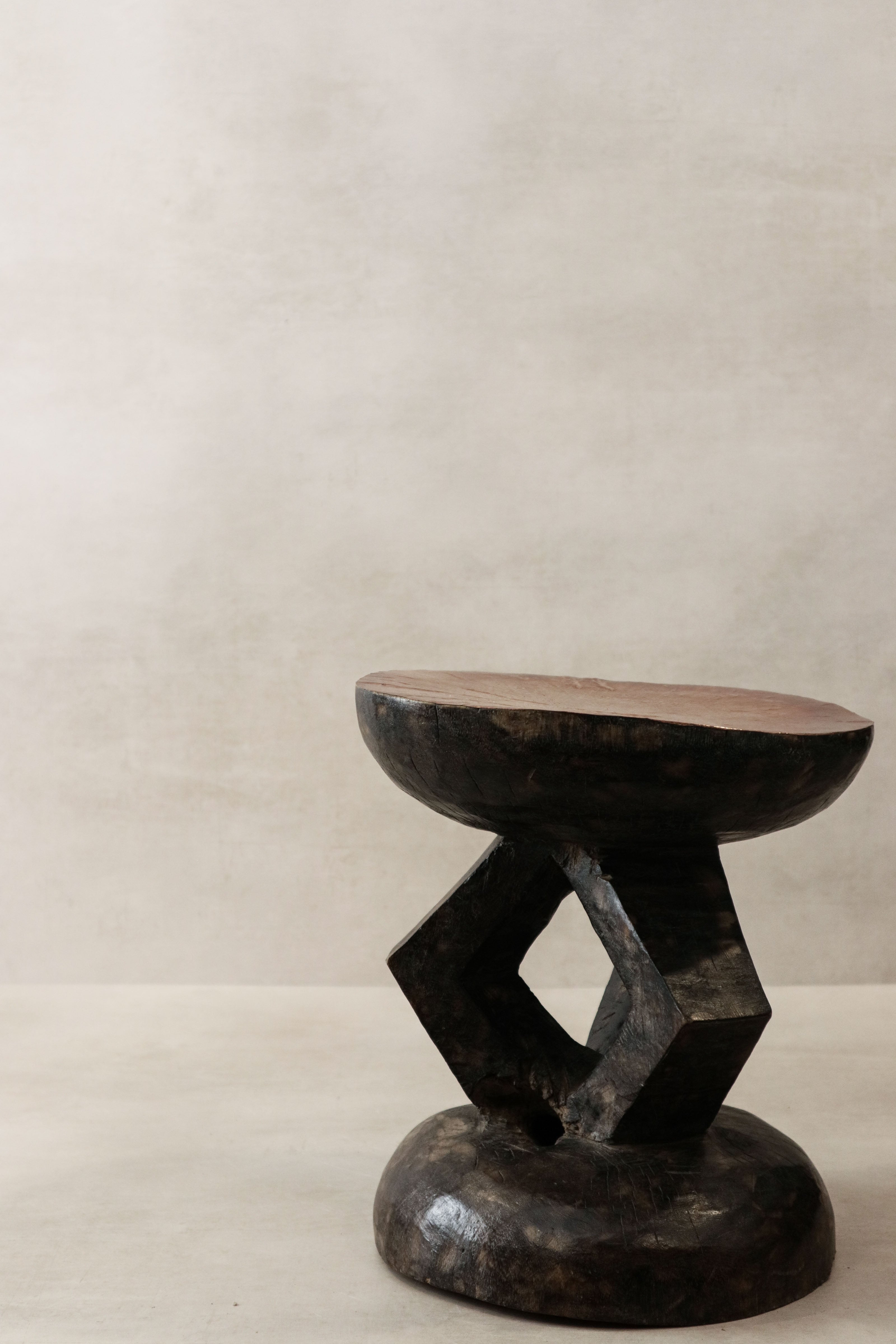Vintage Tonga Stool - Copper Top - 28.1