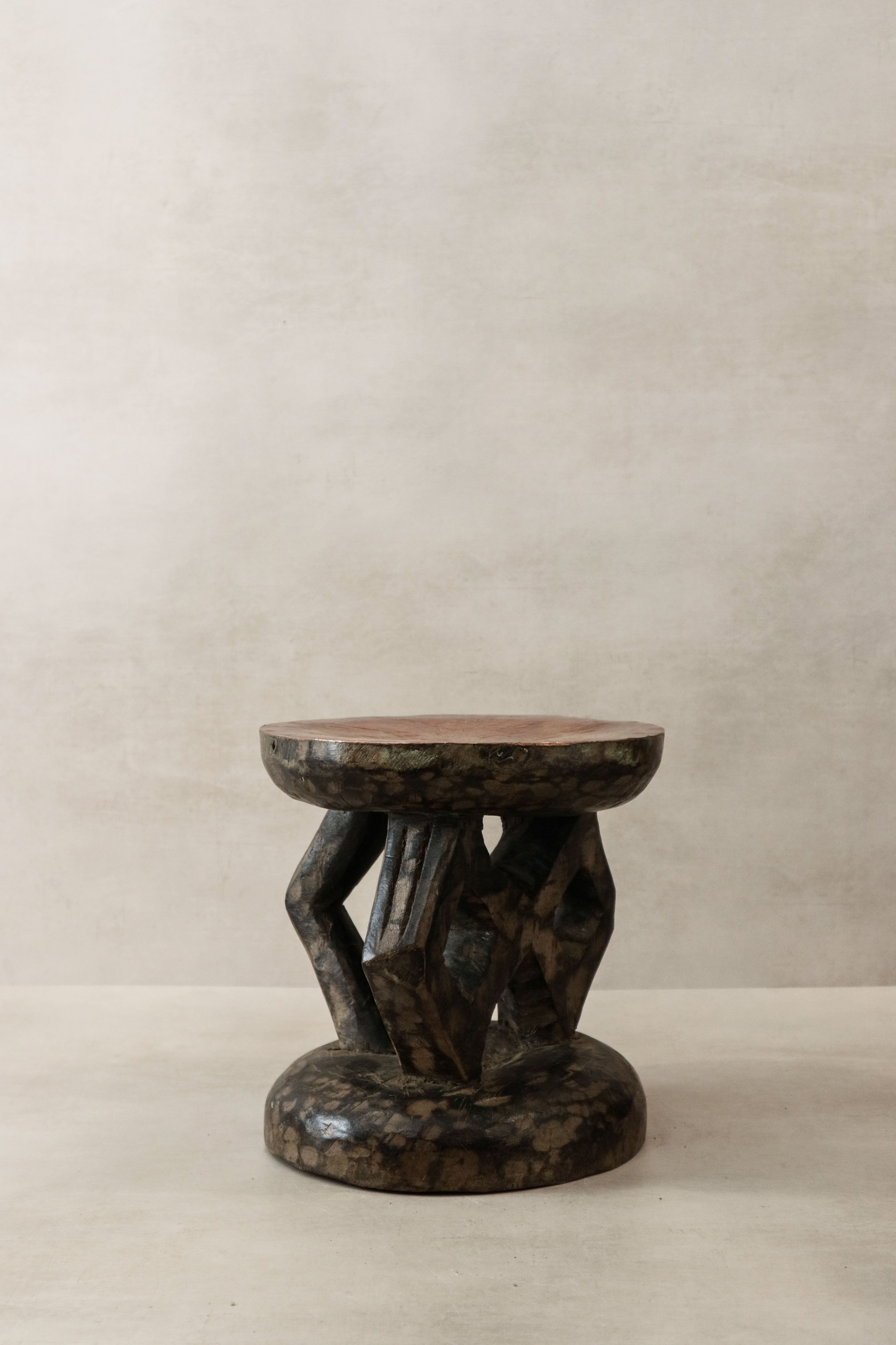 Vintage Tonga Stool - Copper Top - 25.2
