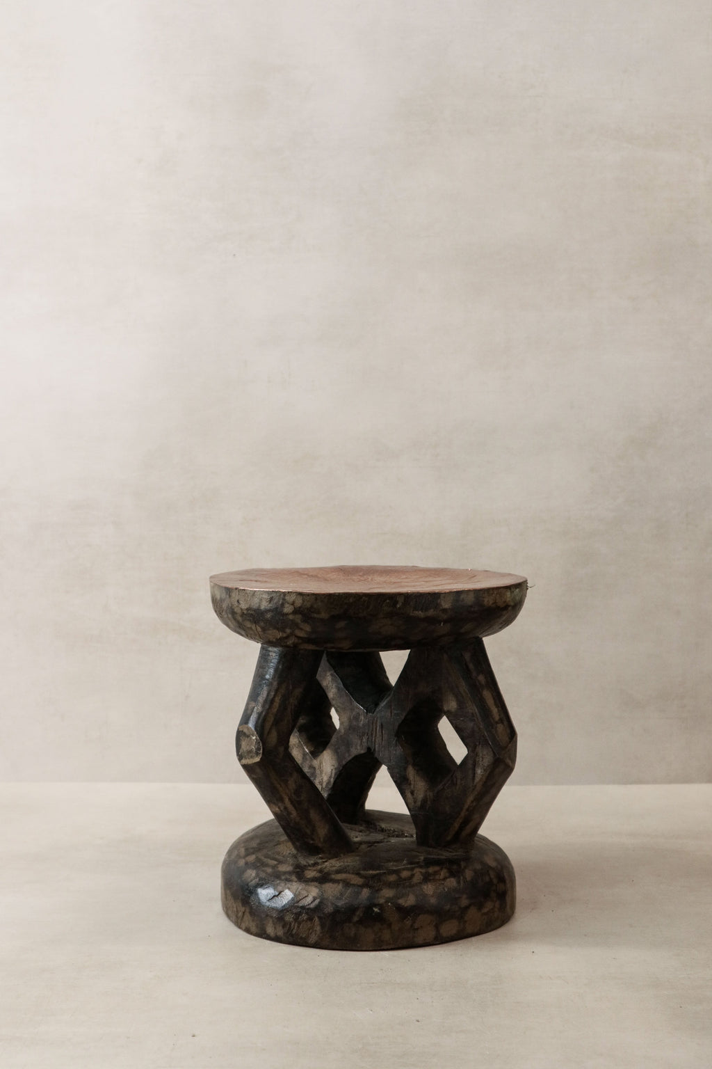 Vintage Tonga Stool - Copper Top - 25.2