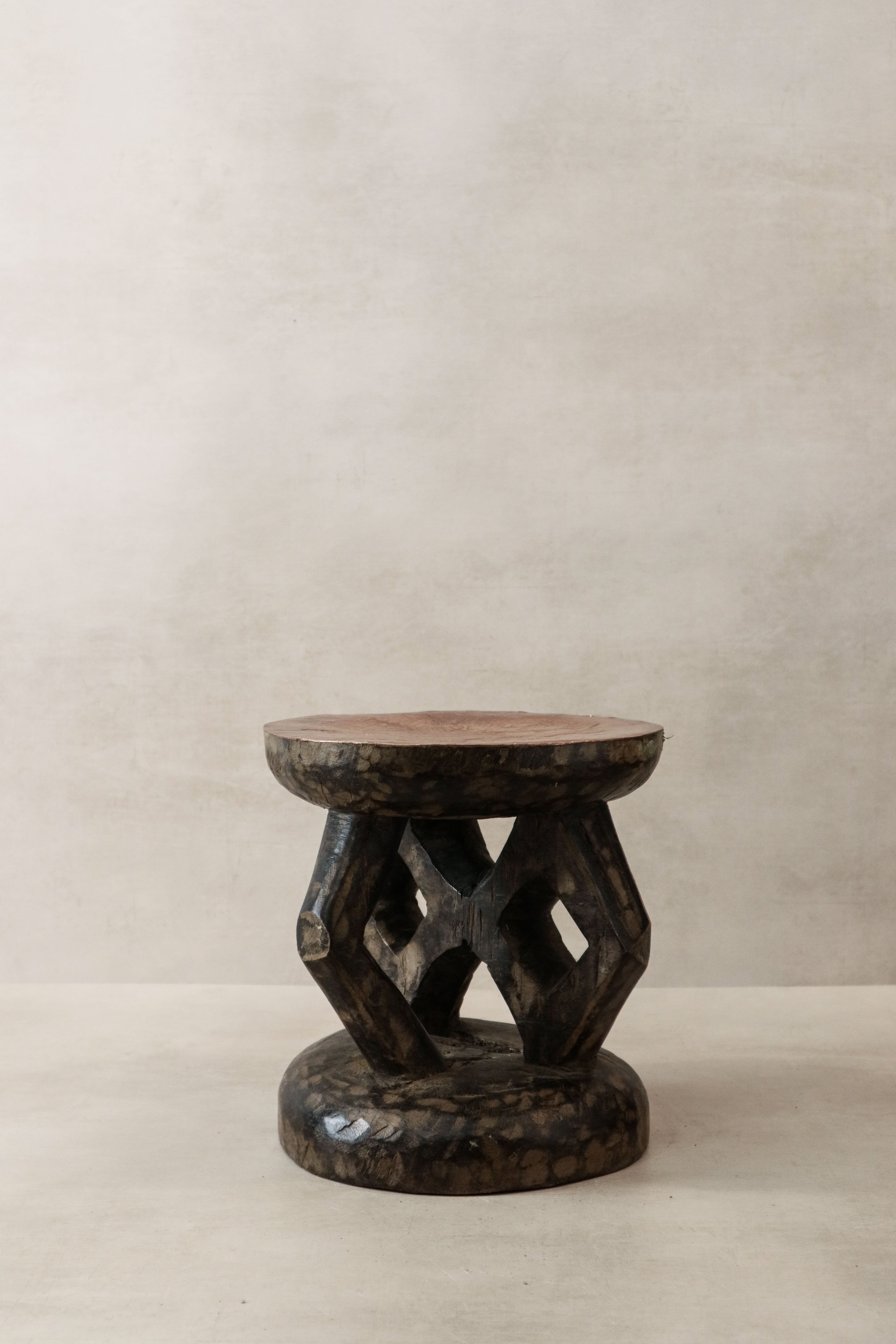 Vintage Tonga Stool - Copper Top - 25.2