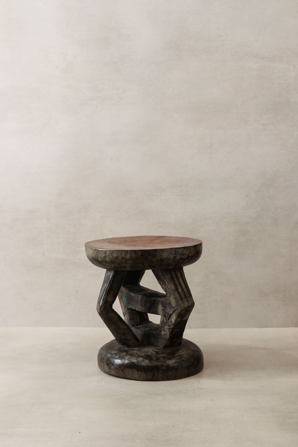 Vintage Tonga Stool - Copper Top - 25.1