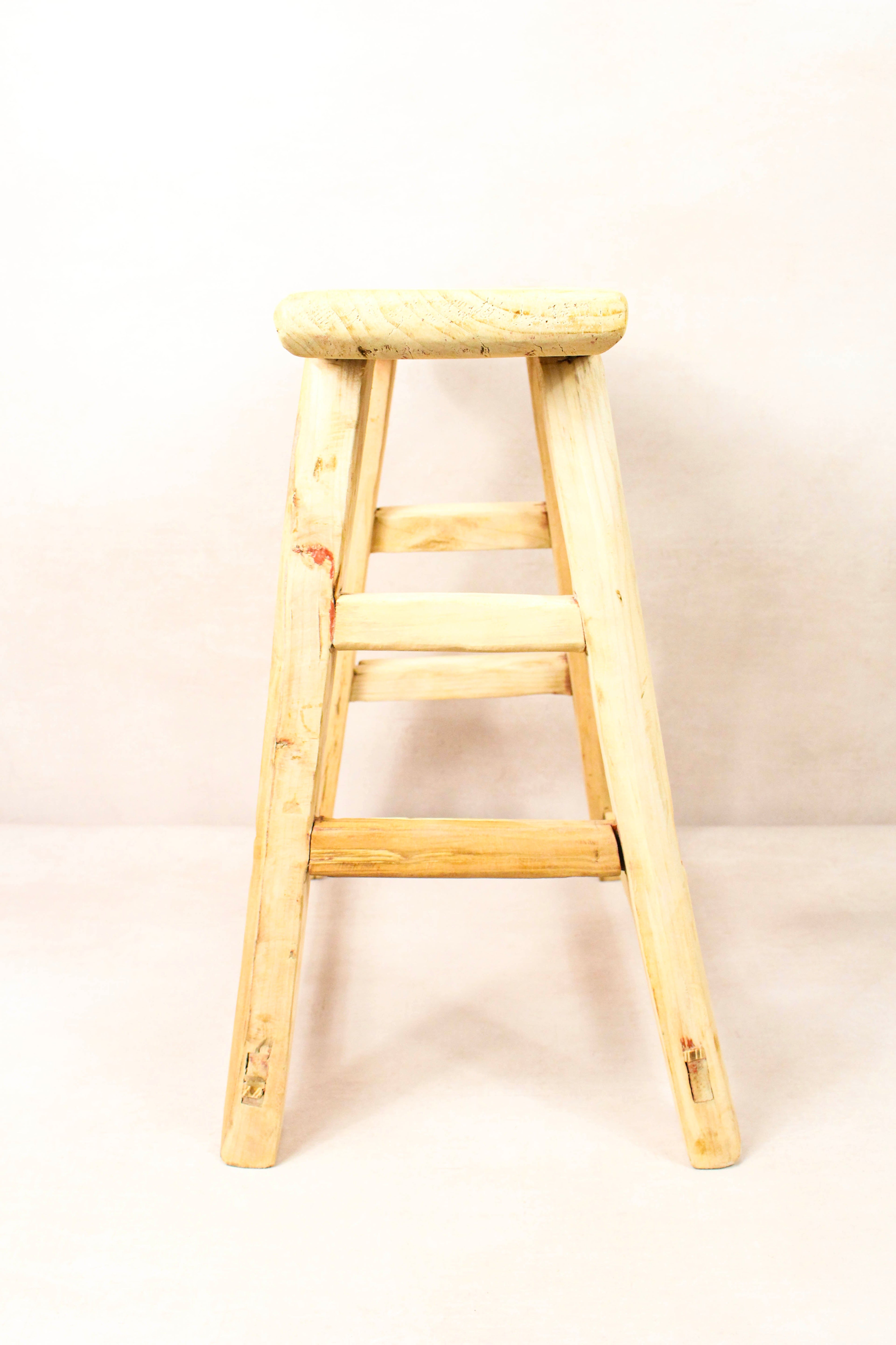 Vintage Rustic Stool - Elm wood - 198