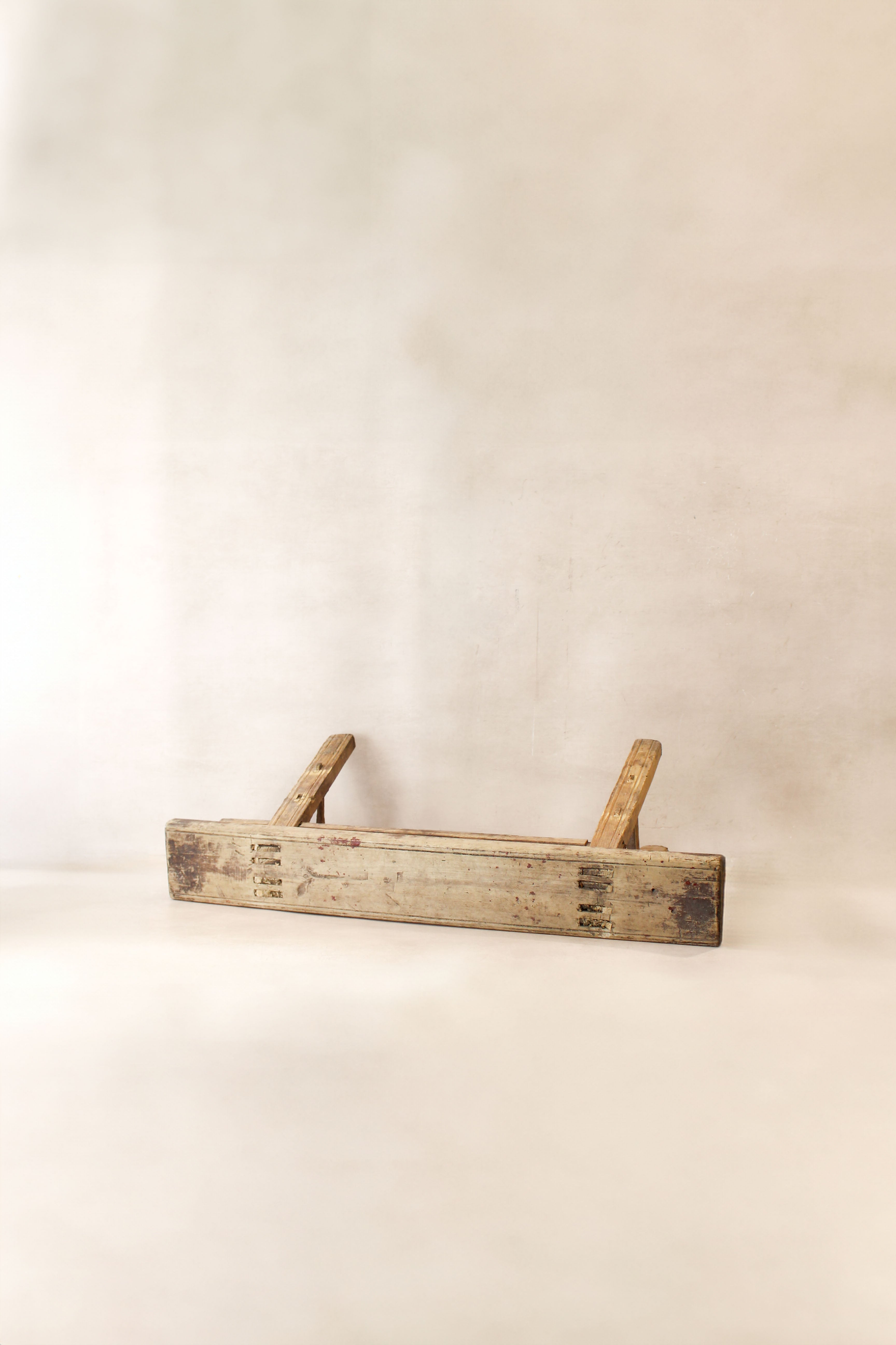 Antique Rustic Elm Bench 08