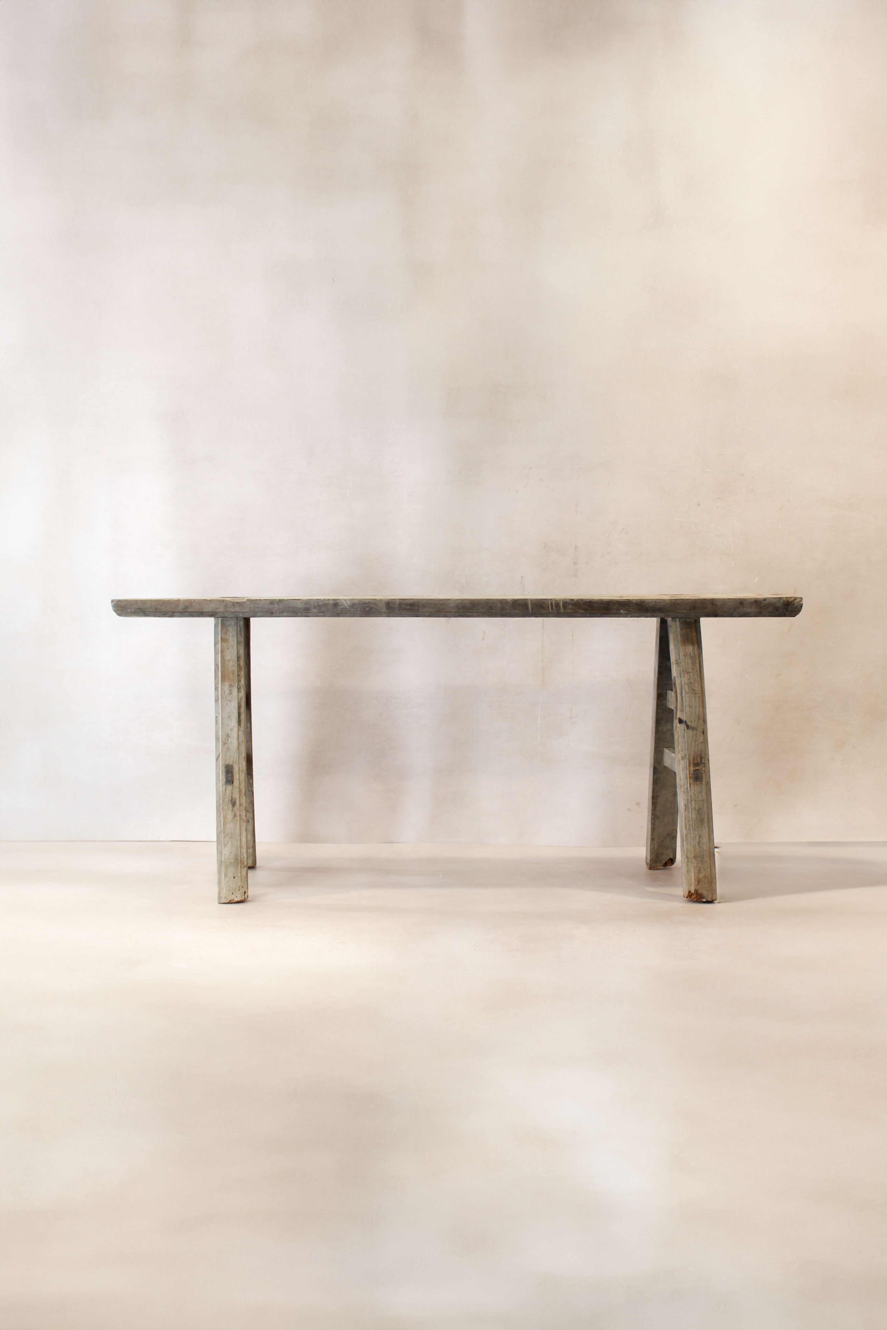 Antique Rustic Elm Skinny Bench 07