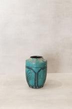 Vintage Emerald Green Pot - No 9