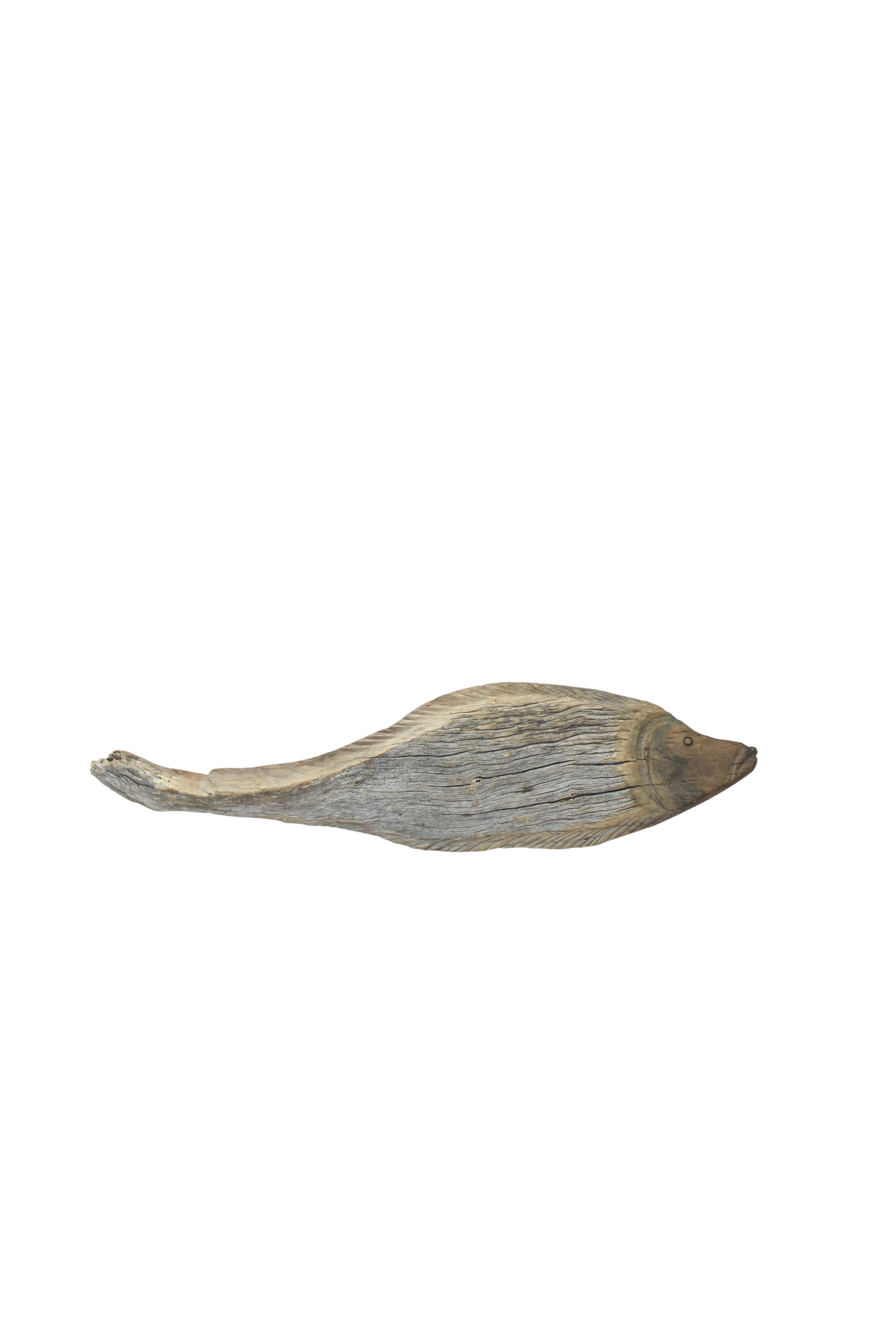 Driftwood Hand Carved Fish - (15.4)