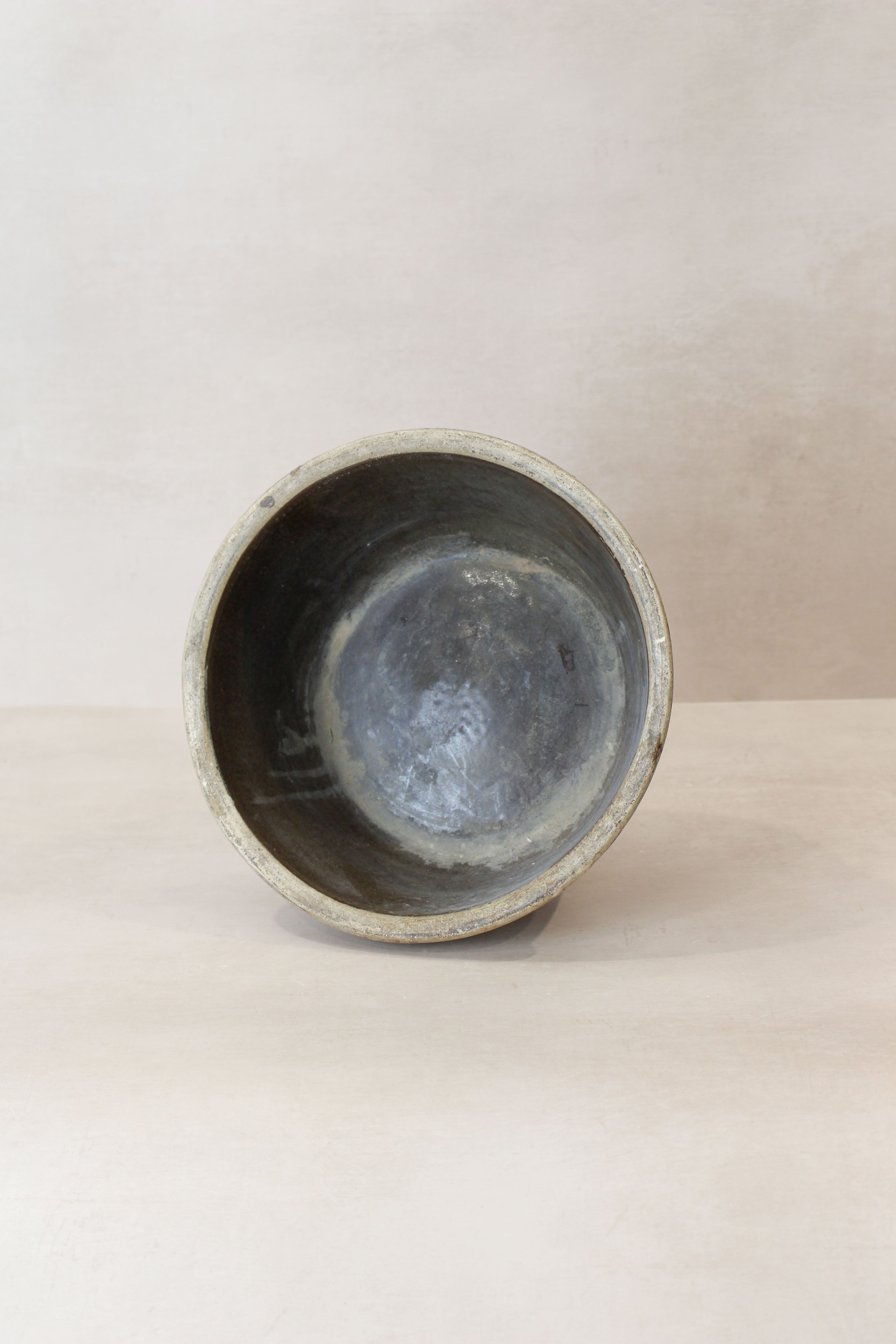 Wabi Sabi Antique Dark Glazed Terracotta Bowl Small- LBB 01