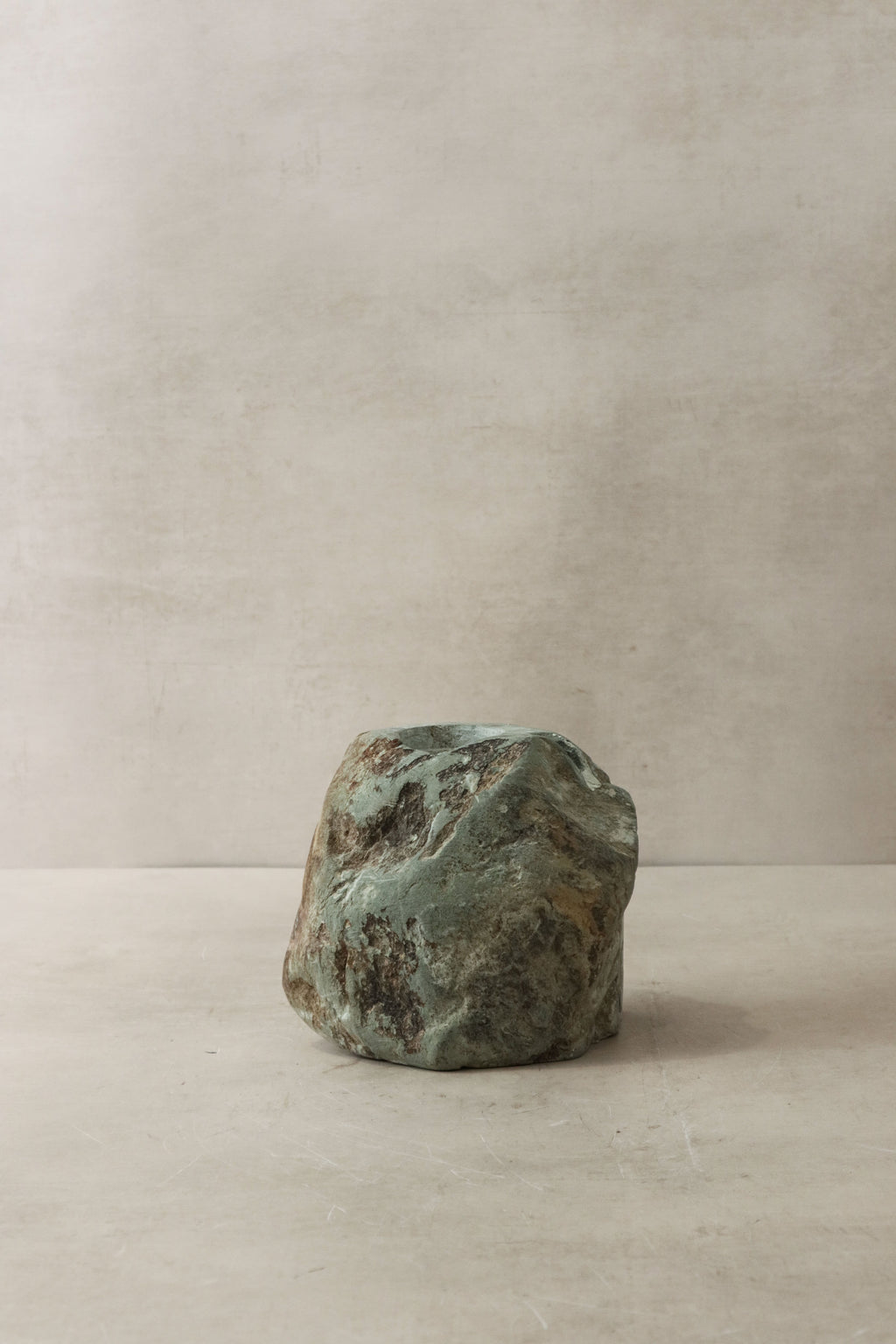 Natural Rough Edge Stone Candle Holder - 98.3