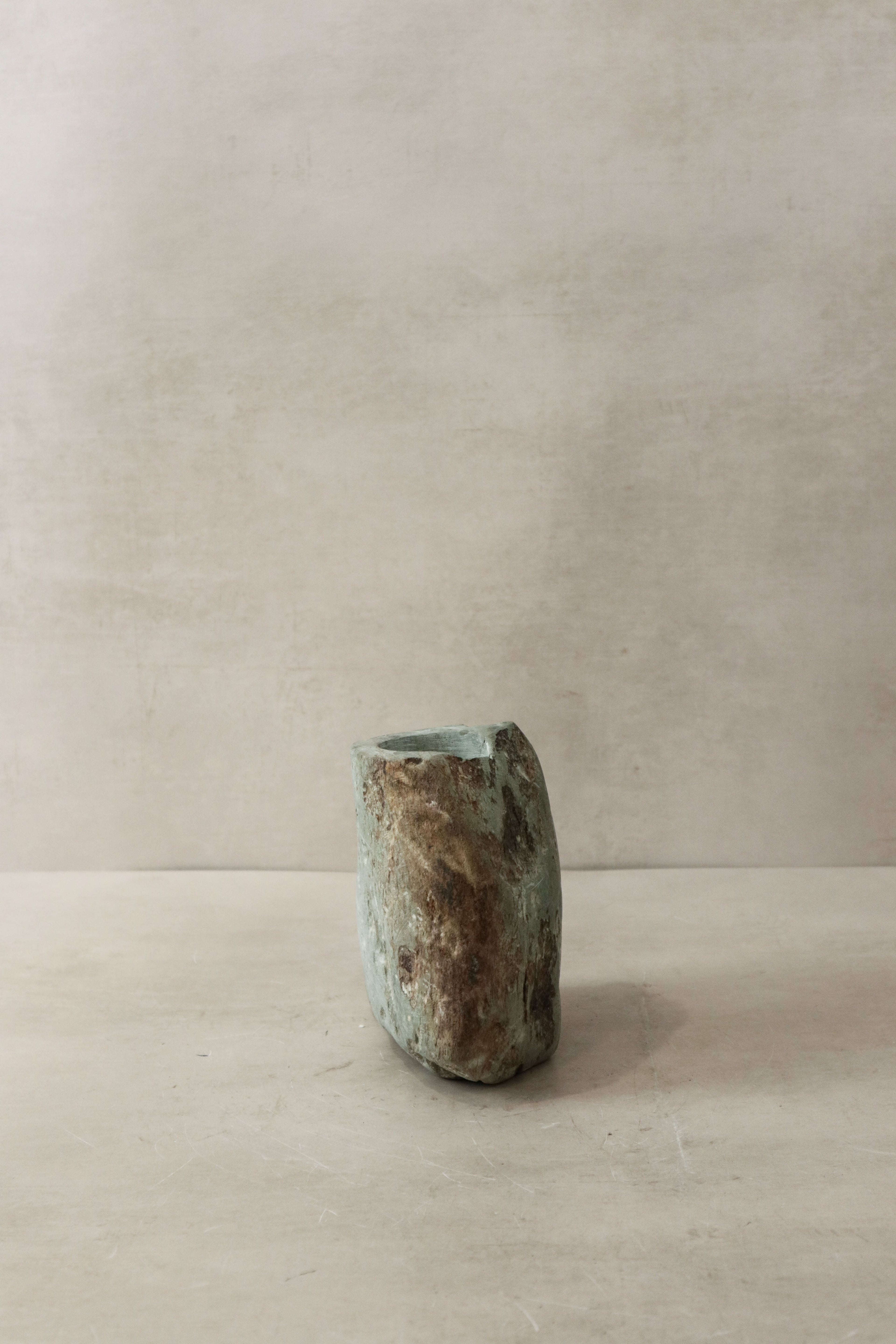 Natural Rough Edge Stone Candle Holder - 98.3