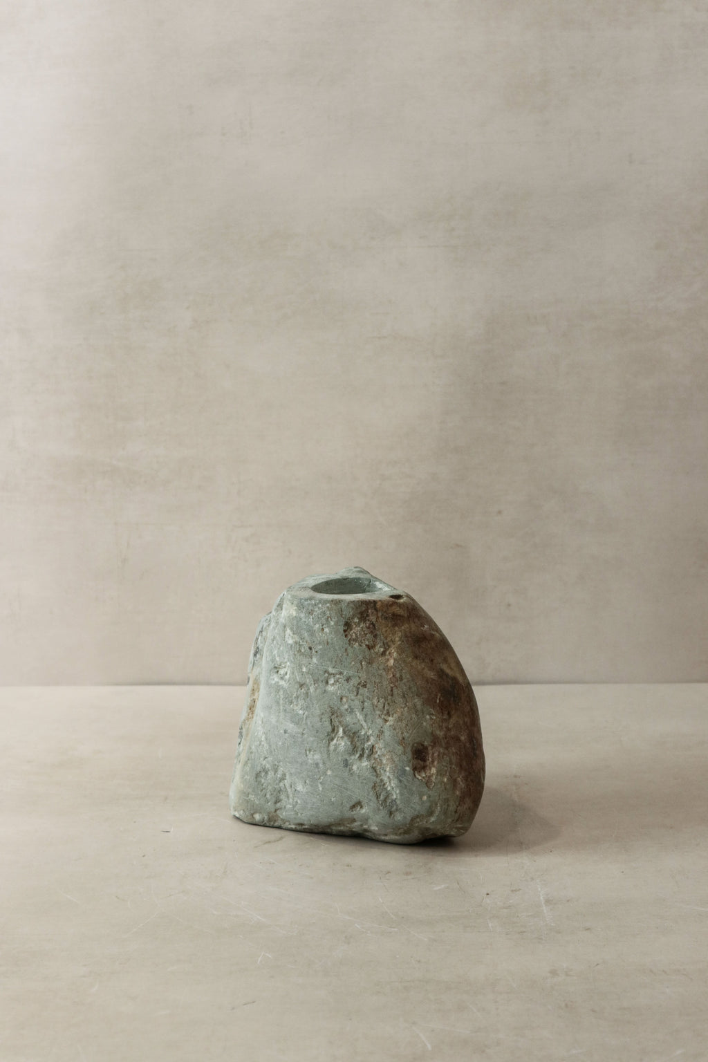 Natural Rough Edge Stone Candle Holder - 98.3