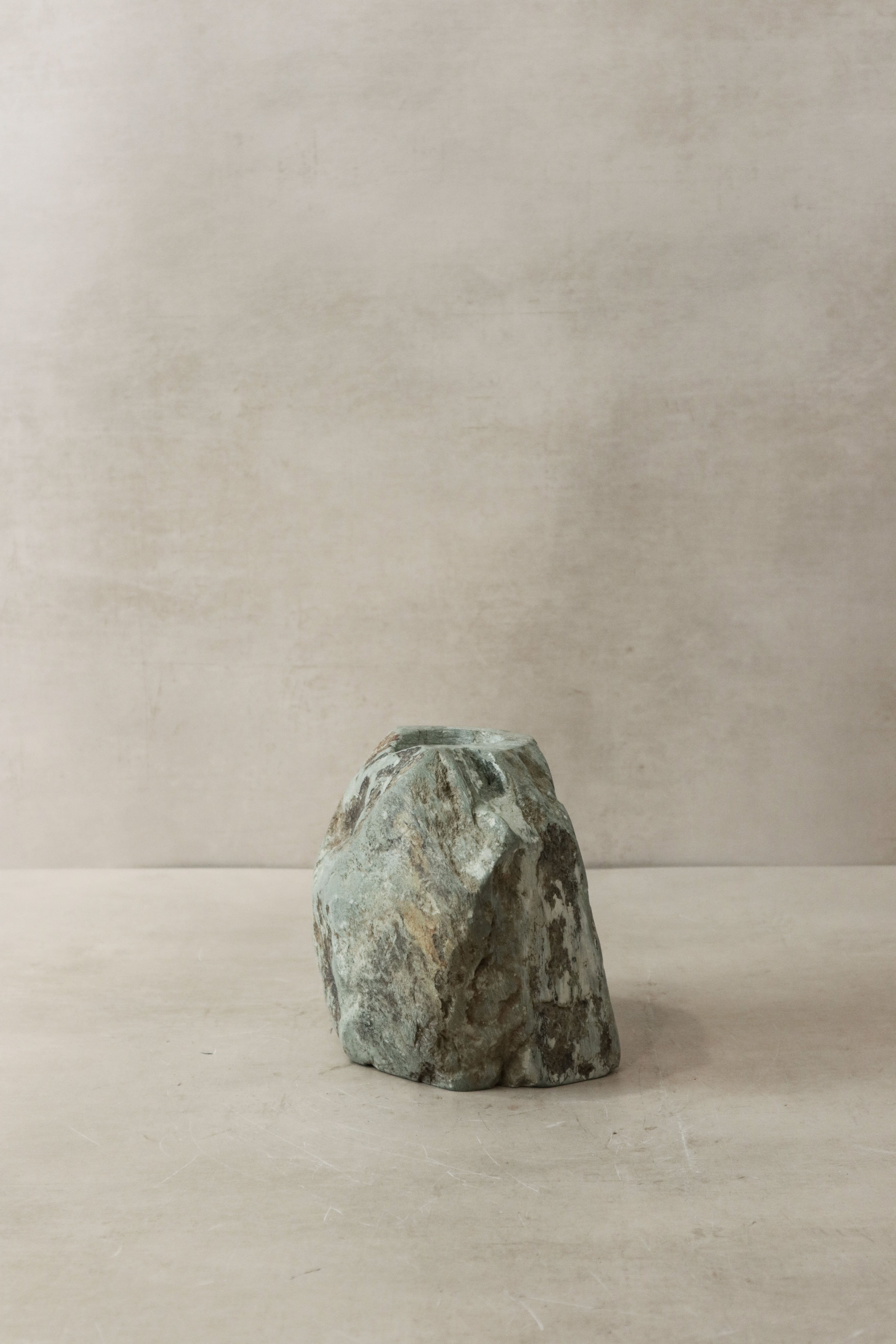 Natural Rough Edge Stone Candle Holder - 98.3
