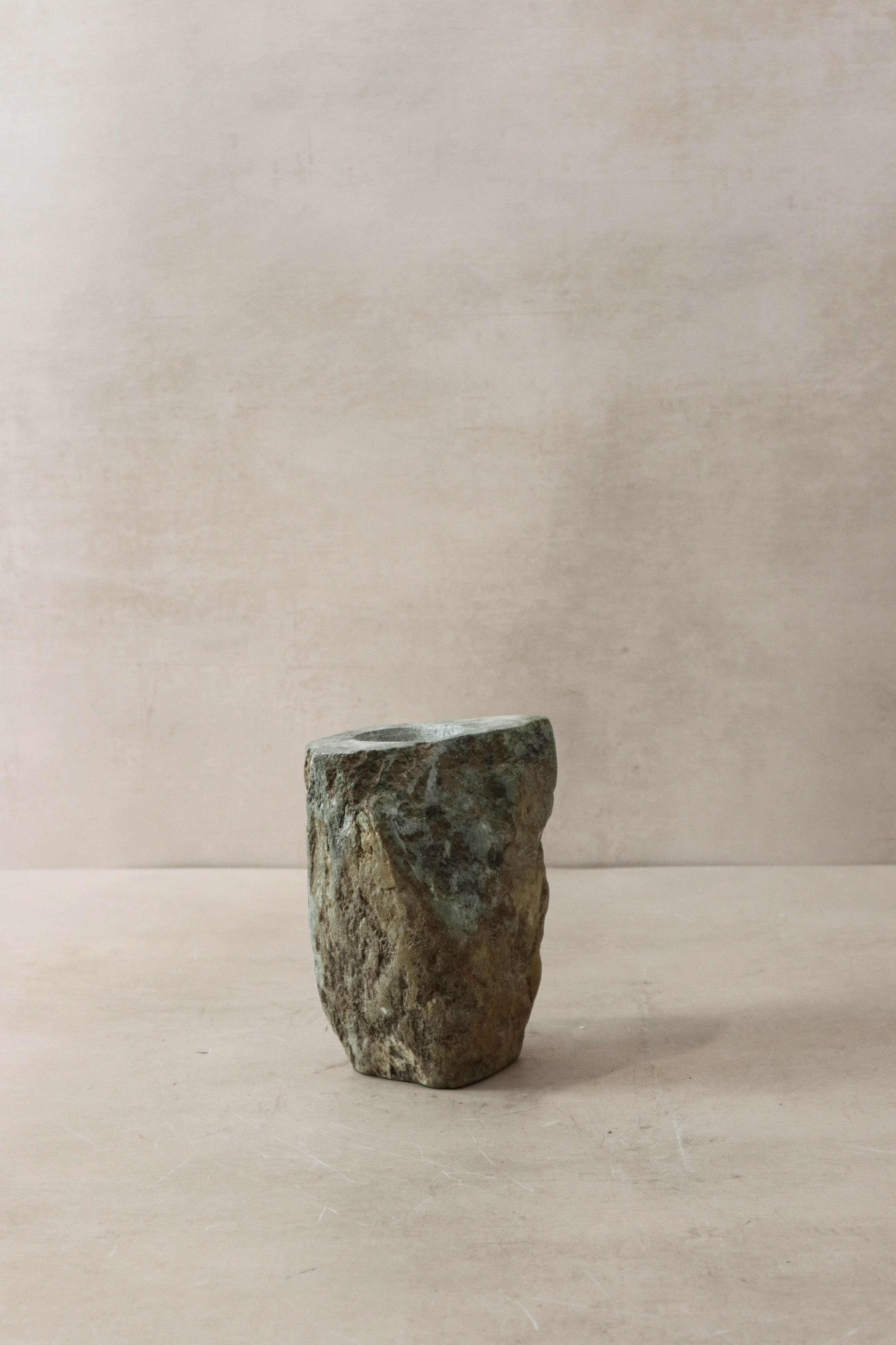 Natural Rough Edge Stone Candle Holder - 98.4