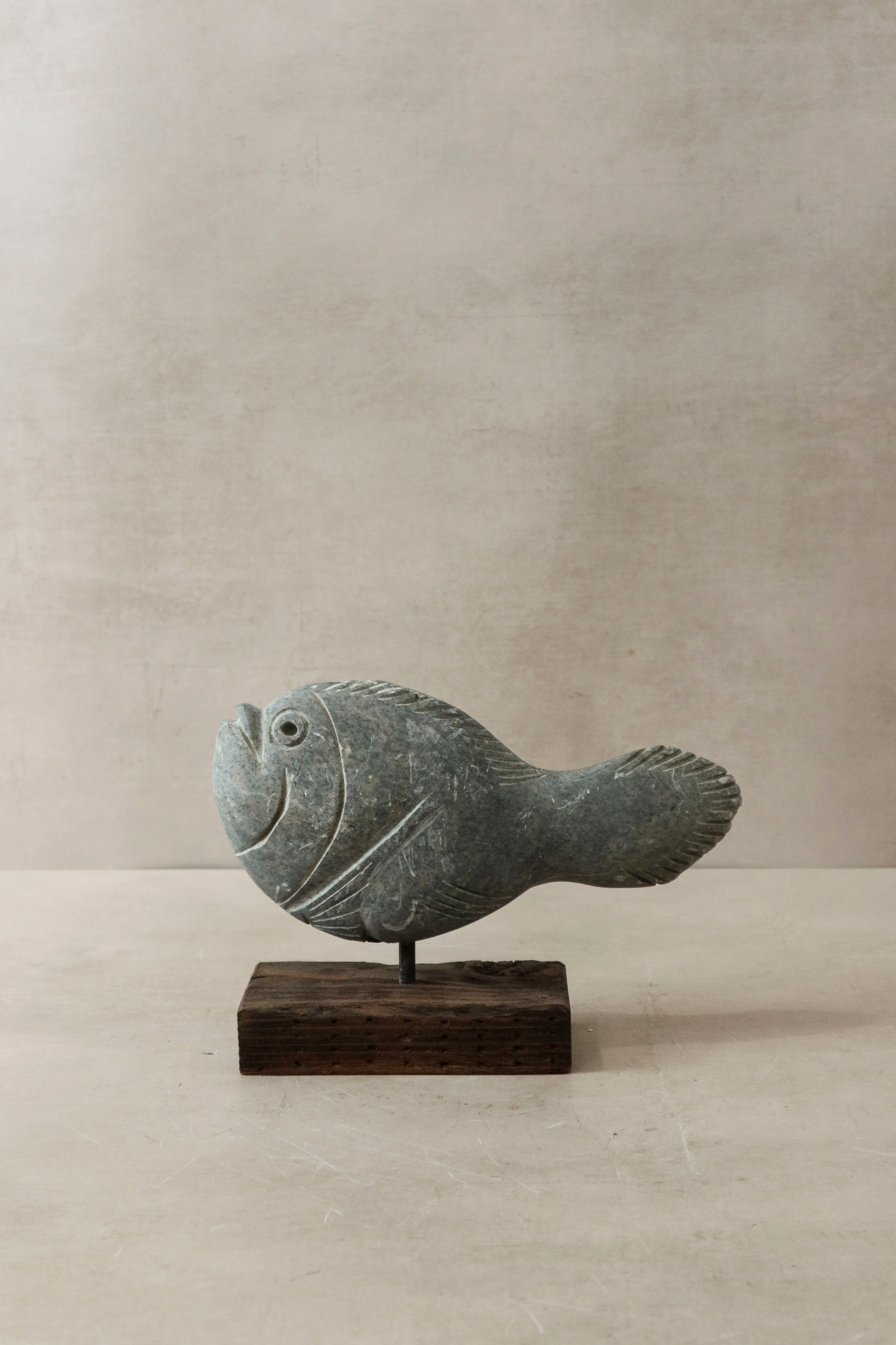 Stone Fish Sculpture - Zimbabwe - 29.1
