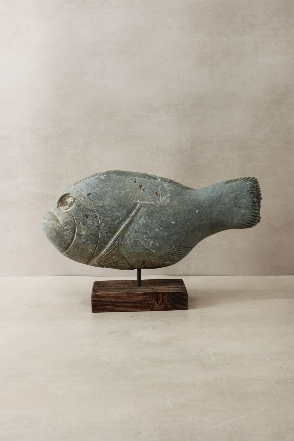 Stone Fish Sculpture - Zimbabwe - 35.2