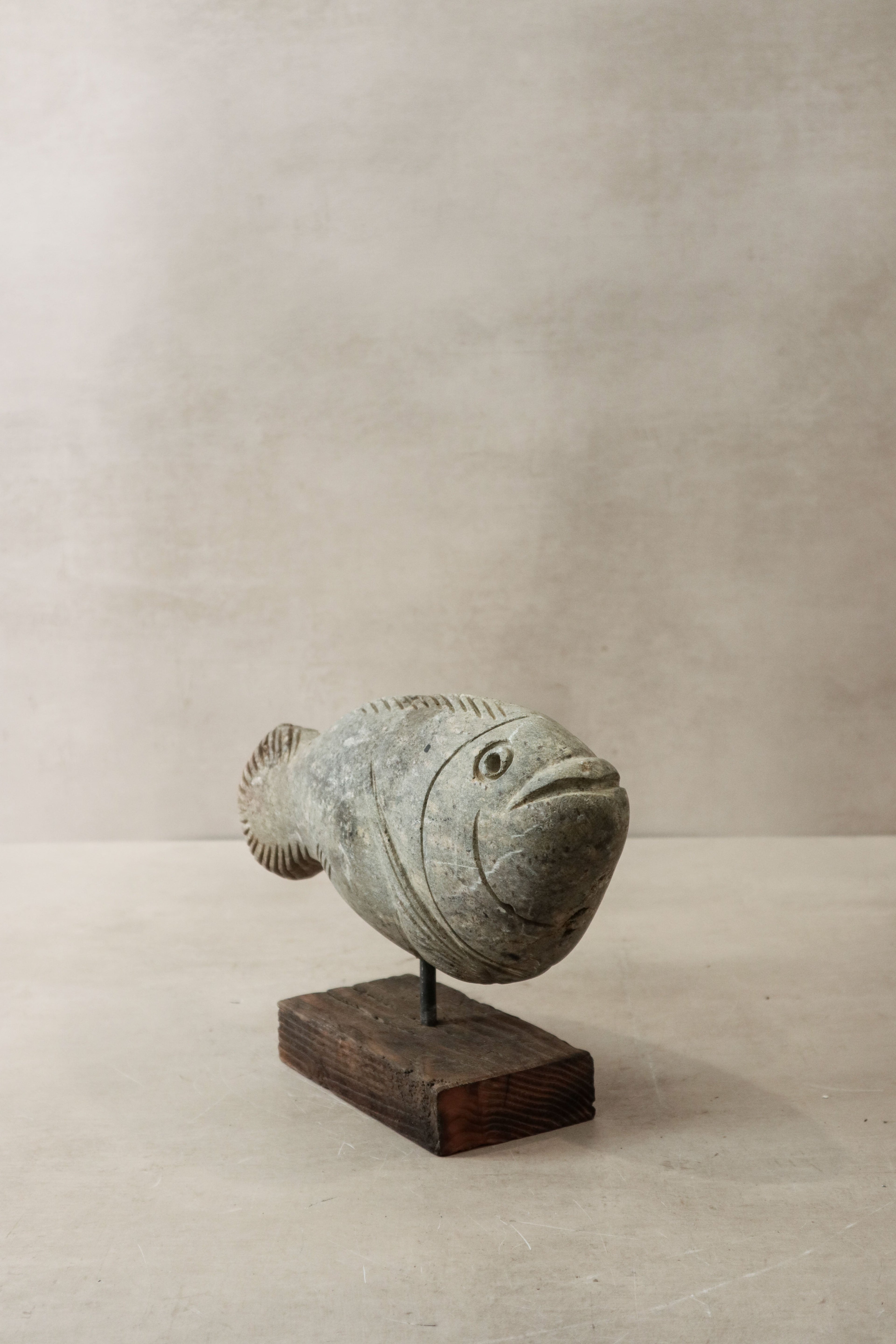 Stone Fish Sculpture - Zimbabwe - 32.1