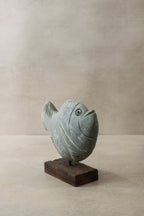 Stone Fish Sculpture - Zimbabwe - 31.4