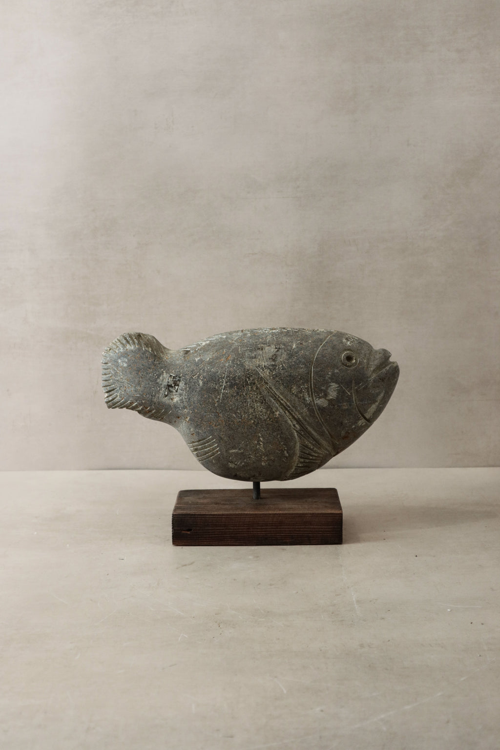 Stone Fish Sculpture - Zimbabwe - 33.1