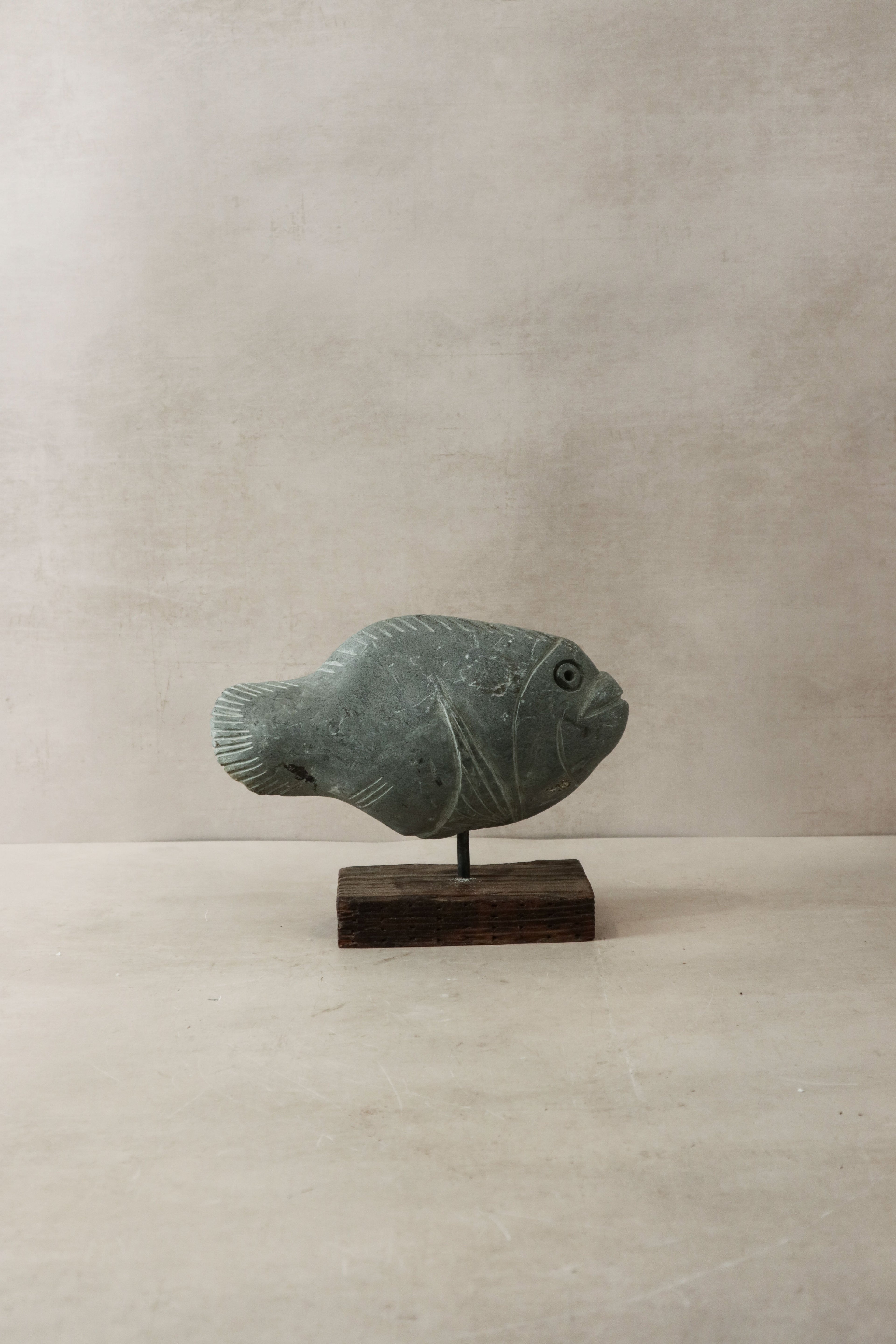 Stone Fish Sculpture - Zimbabwe - 30.3