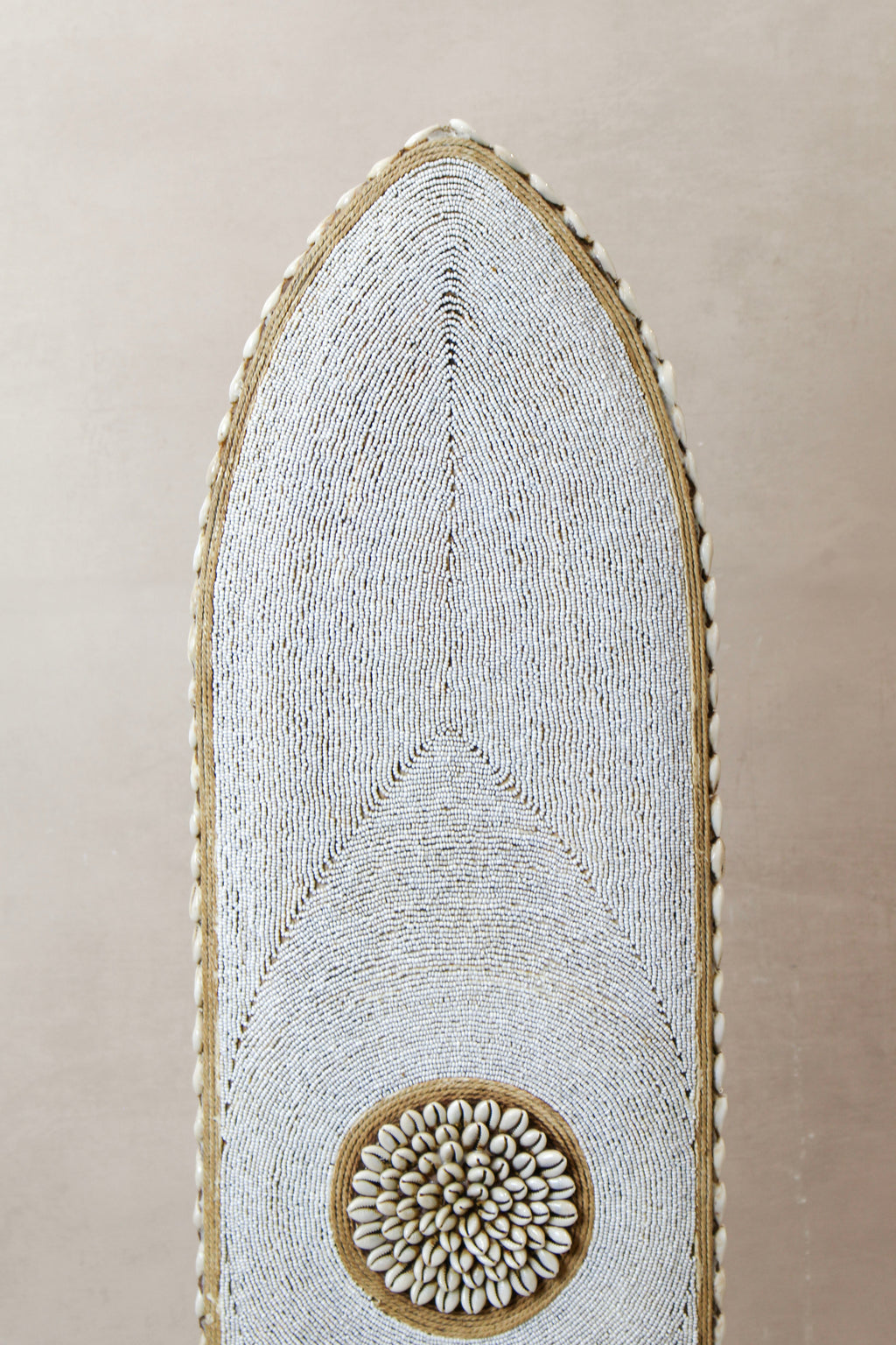 Cameroon Beaded Shield - Large Oblong -  BC02
