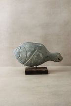 Stone Fish Sculpture - Zimbabwe - 35.3