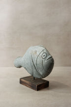 Stone Fish Sculpture - Zimbabwe - 35.3