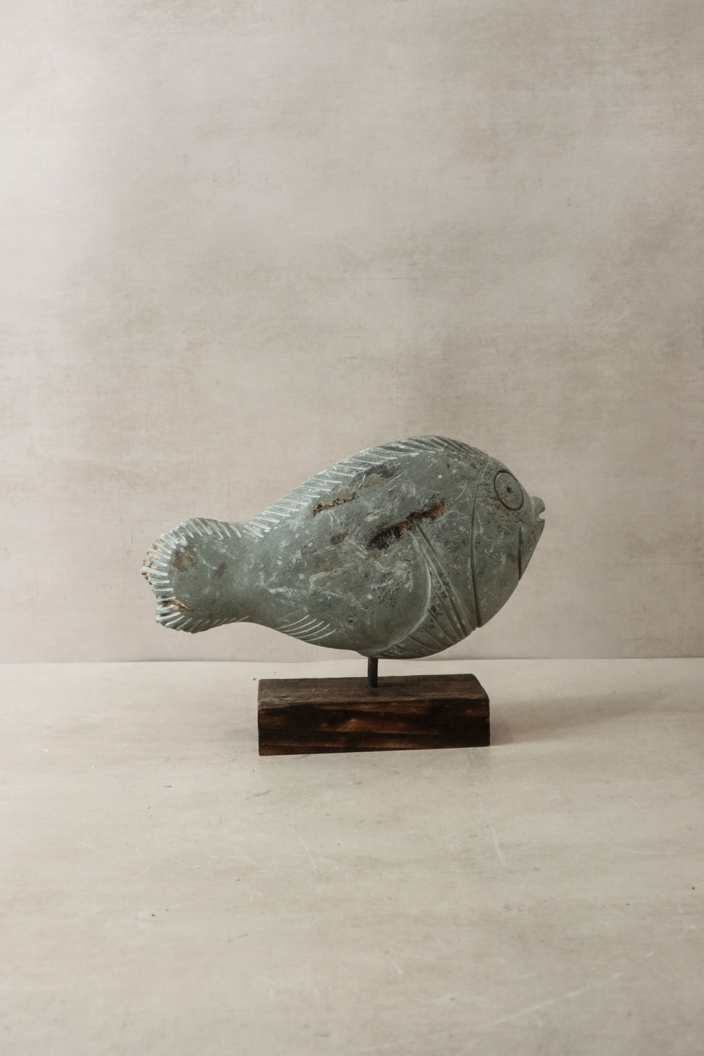 Stone Fish Sculpture - Zimbabwe - 33.2