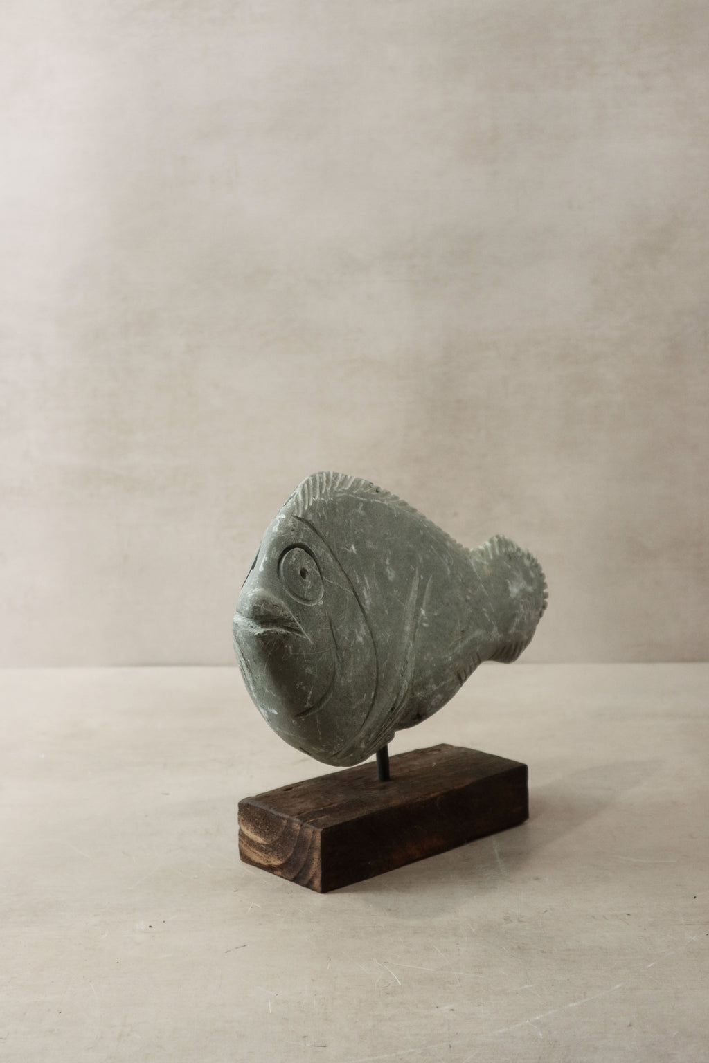 Stone Fish Sculpture - Zimbabwe - 33.2