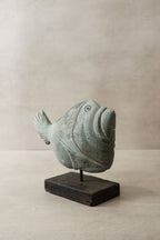 Stone Fish Sculpture - Zimbabwe - 34.1