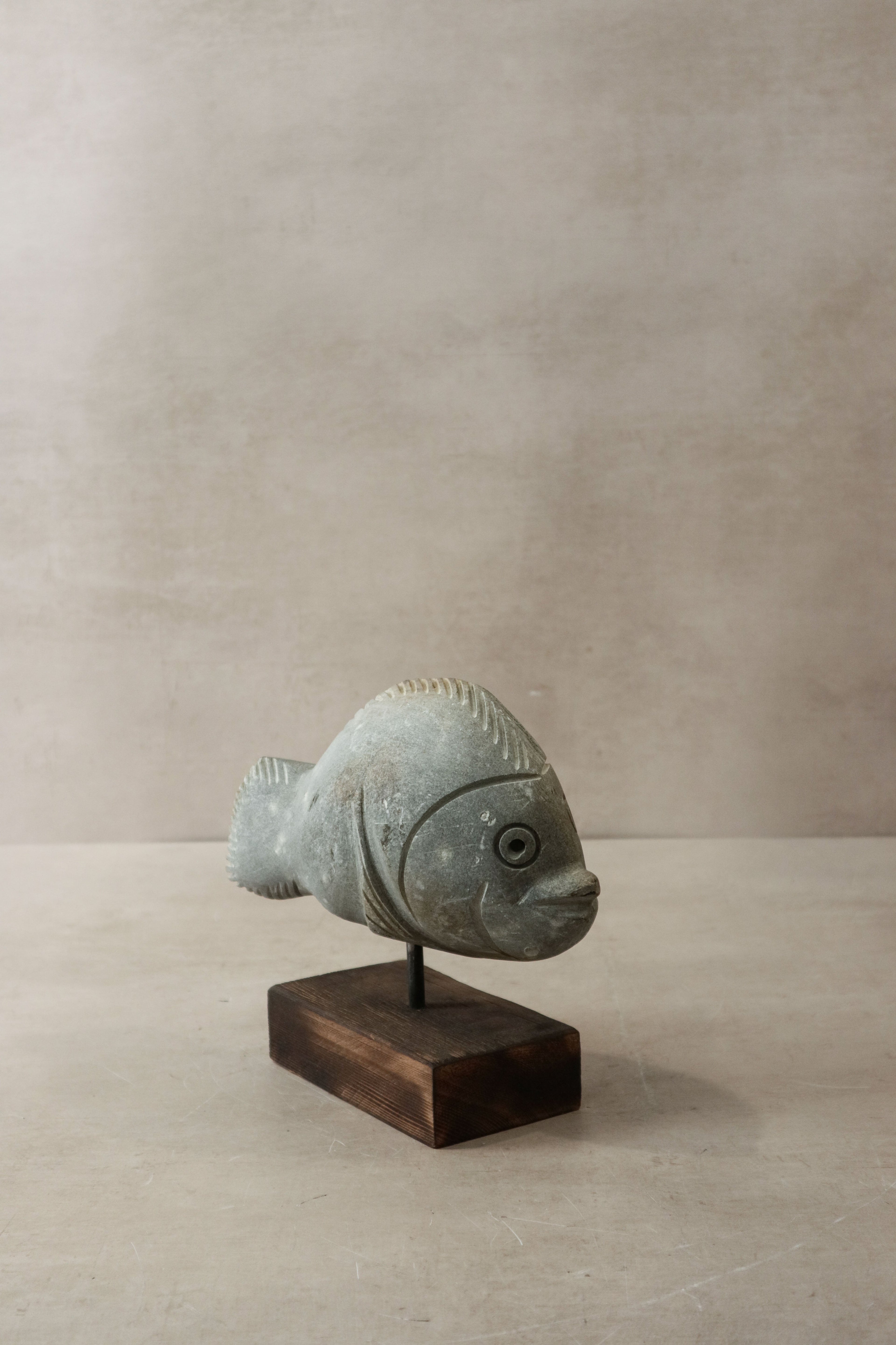 Stone Fish Sculpture - Zimbabwe - 29.3