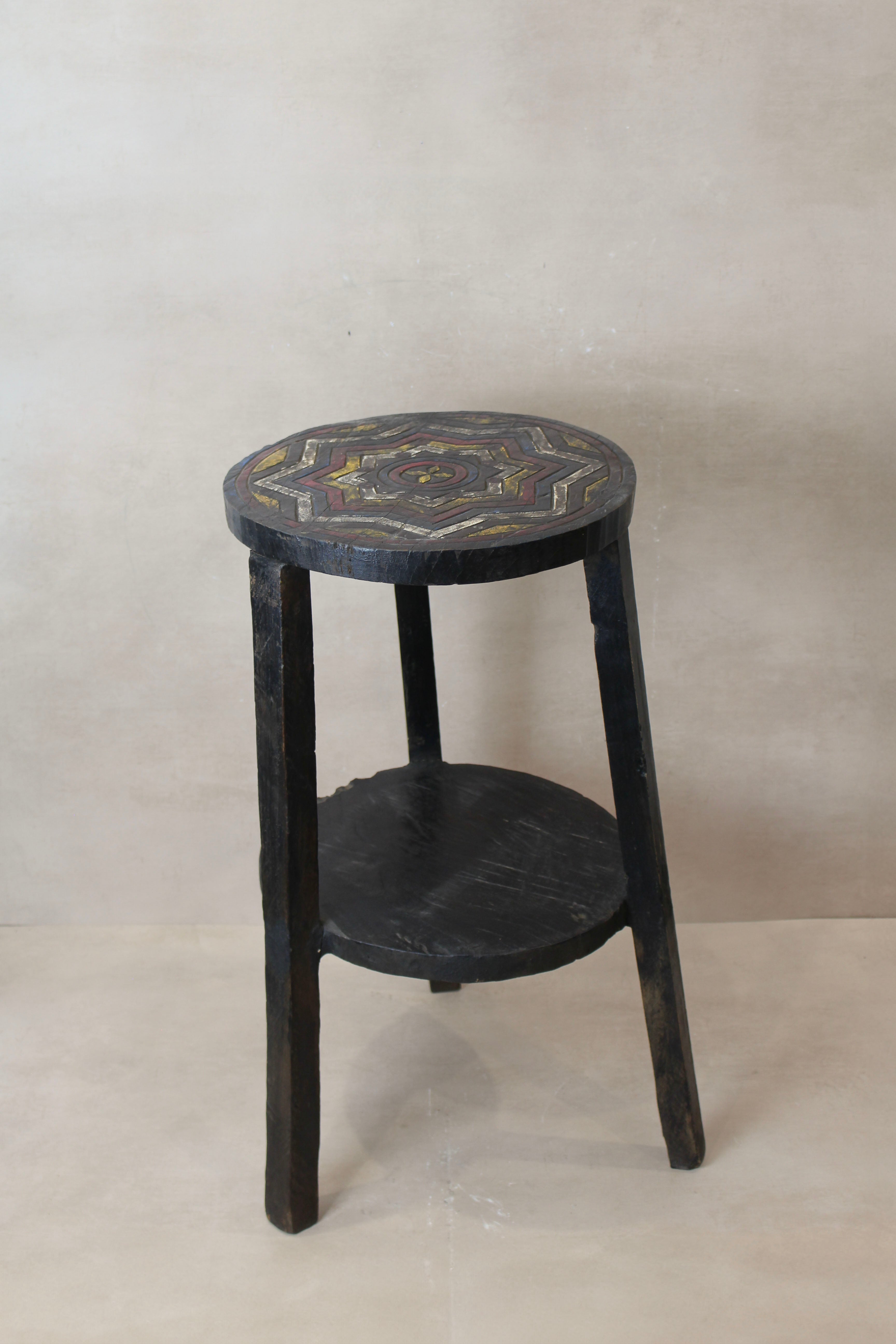 Vintage Ethiopian Two Tiered Coffee Table | ST01