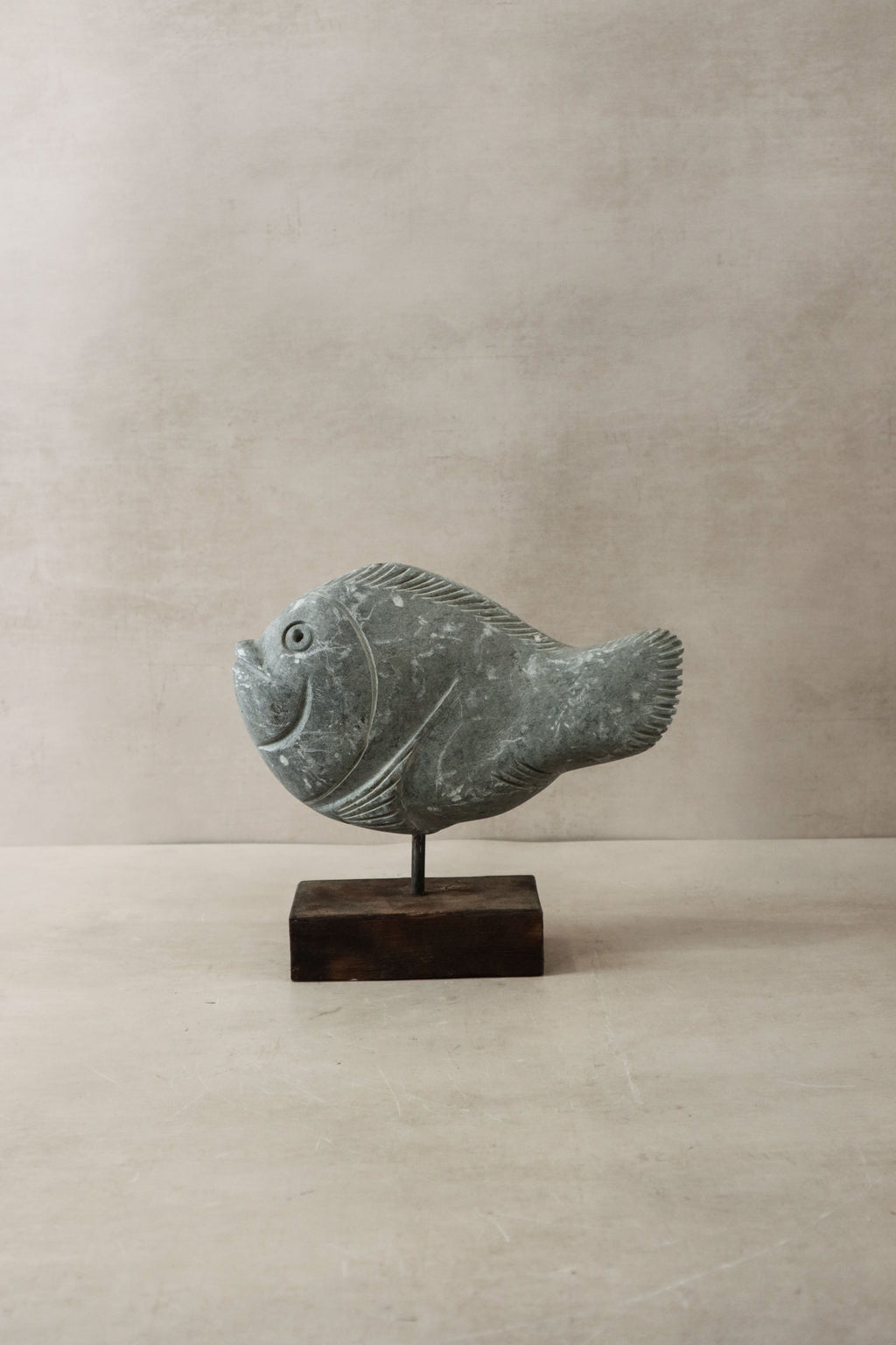 Stone Fish Sculpture - Zimbabwe - 30.9