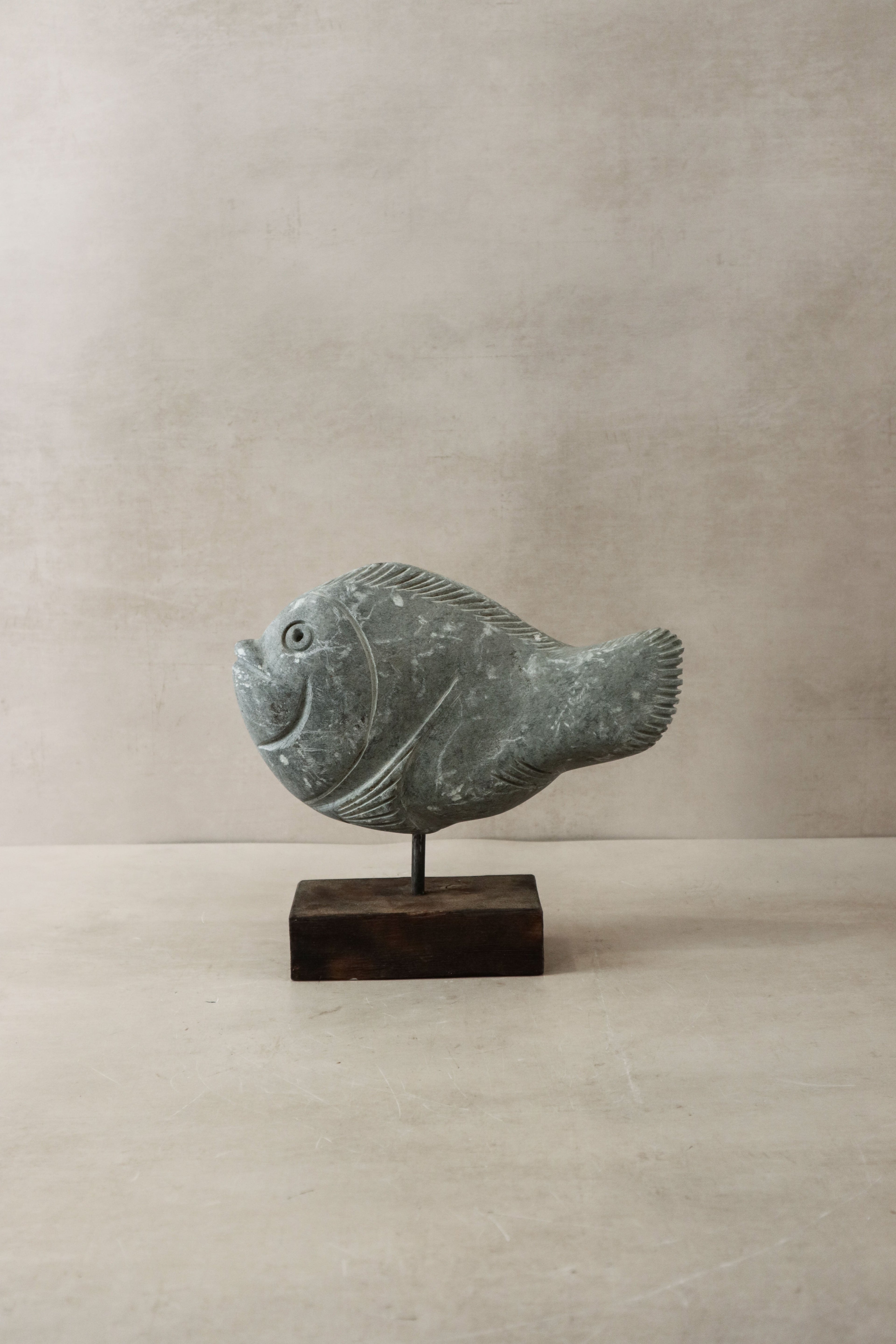 Stone Fish Sculpture - Zimbabwe - 30.9