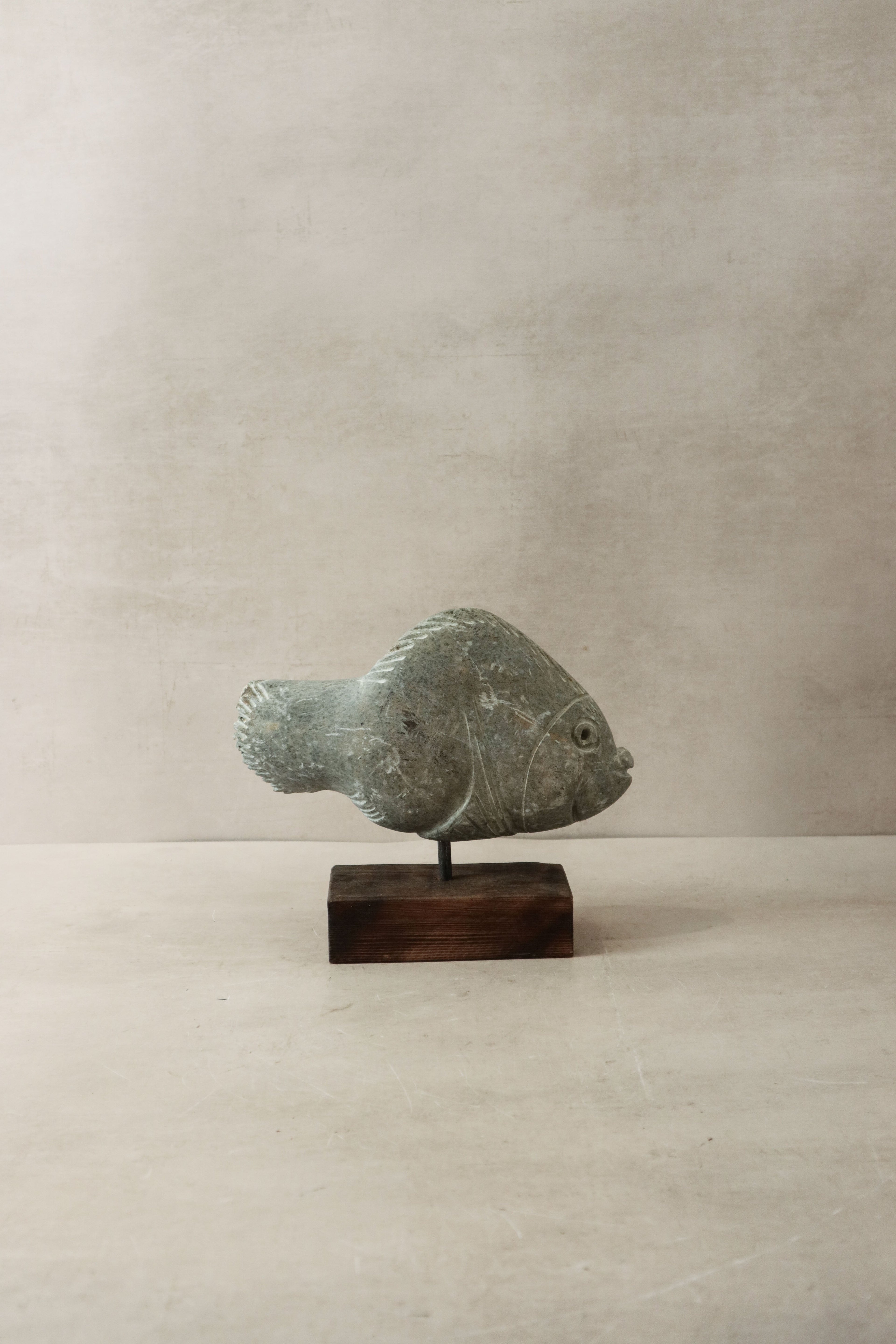 Stone Fish Sculpture - Zimbabwe - 30.6