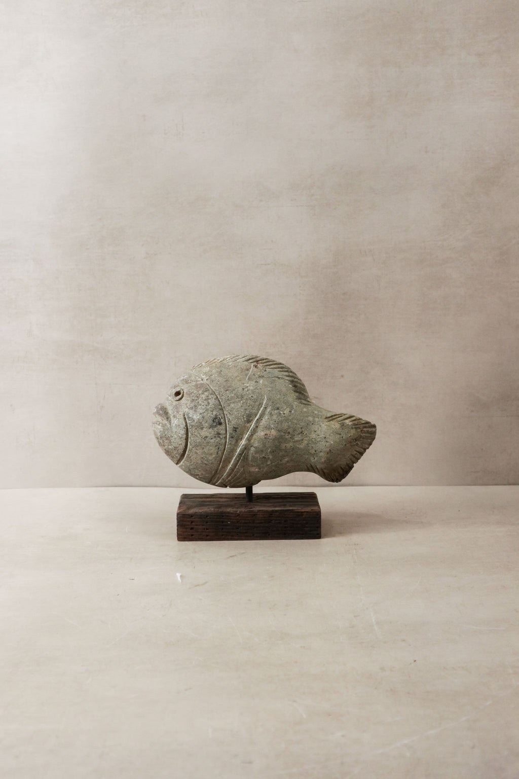 Stone Fish Sculpture - Zimbabwe - 30.7