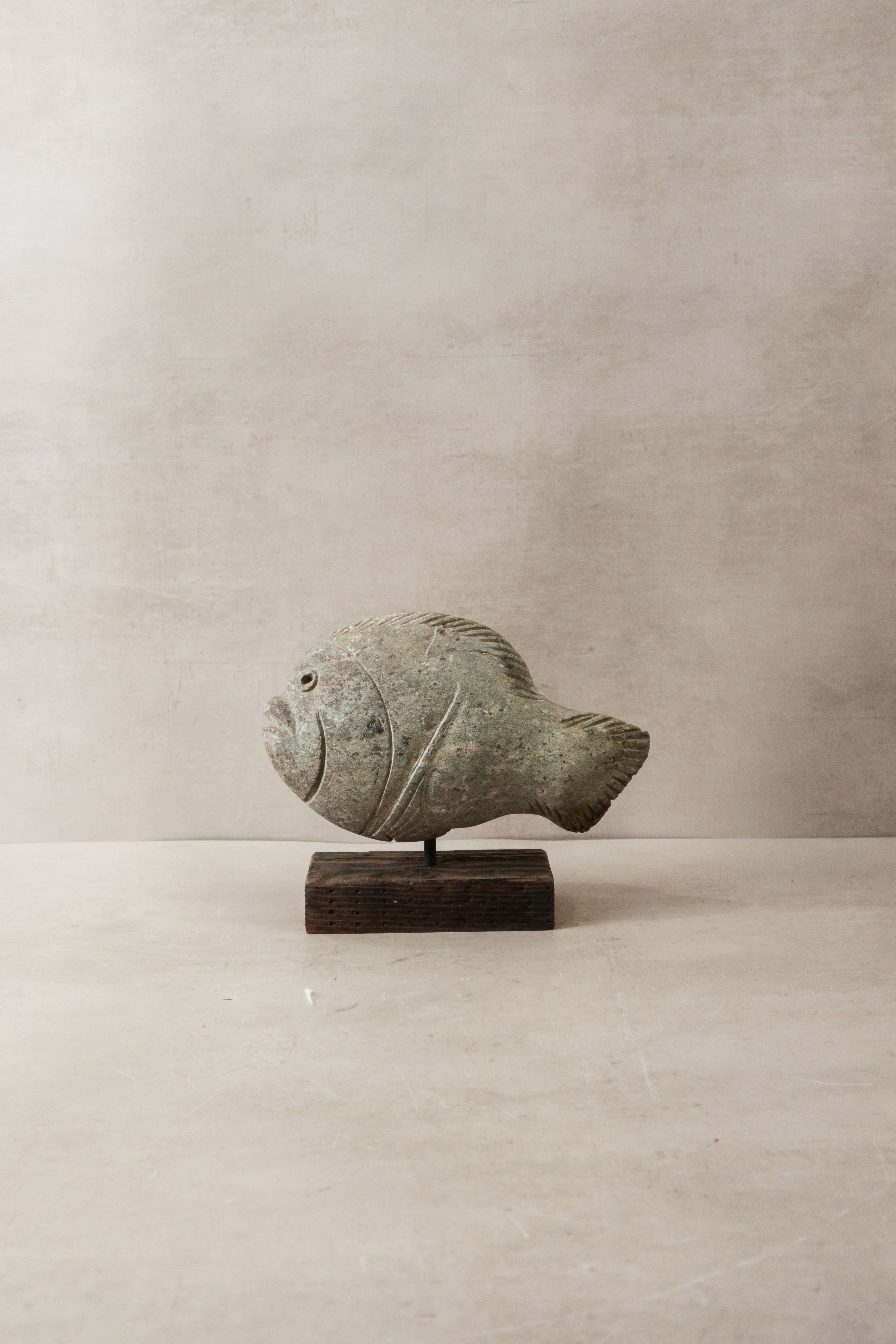 Stone Fish Sculpture - Zimbabwe - 30.7