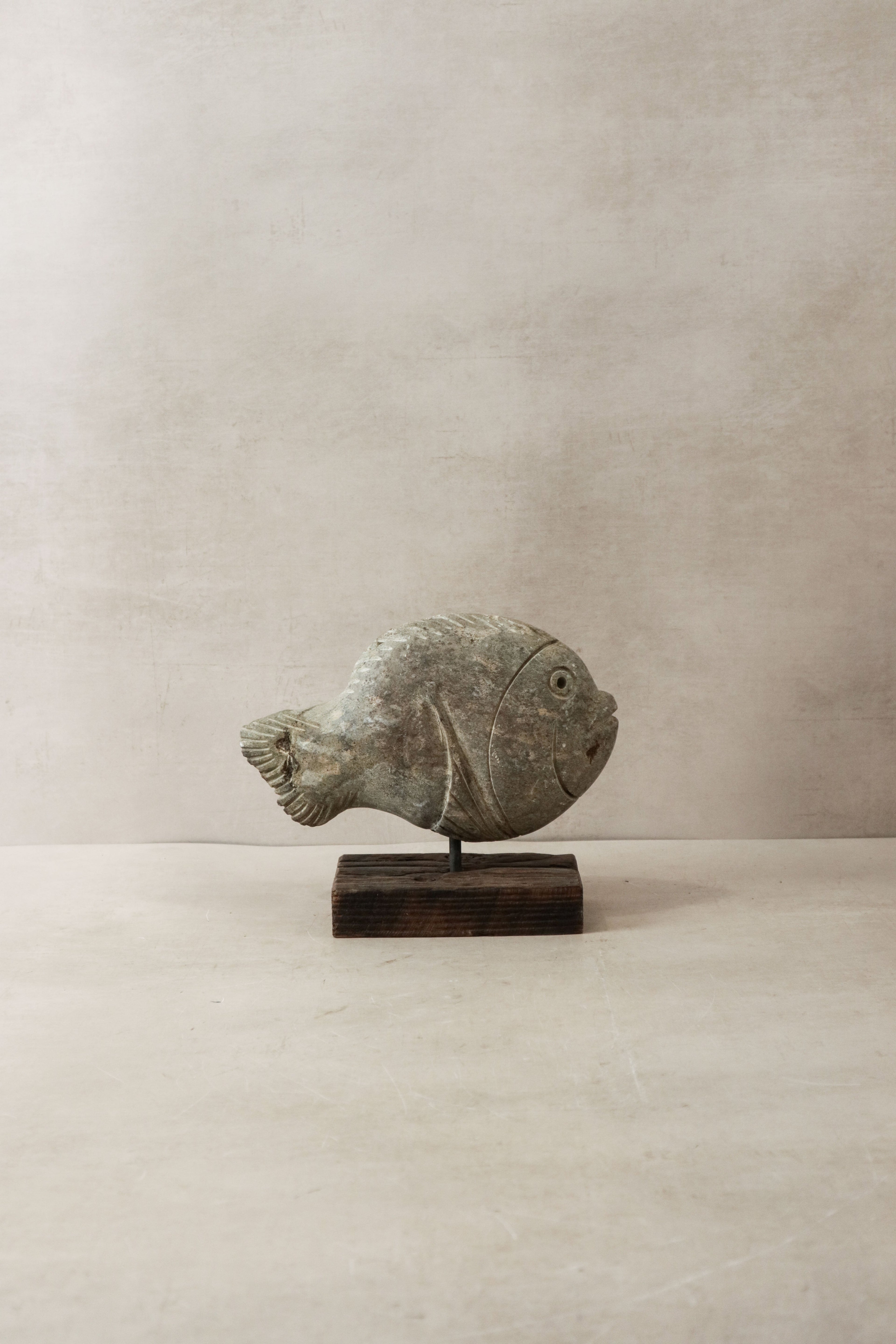 Stone Fish Sculpture - Zimbabwe - 30.7