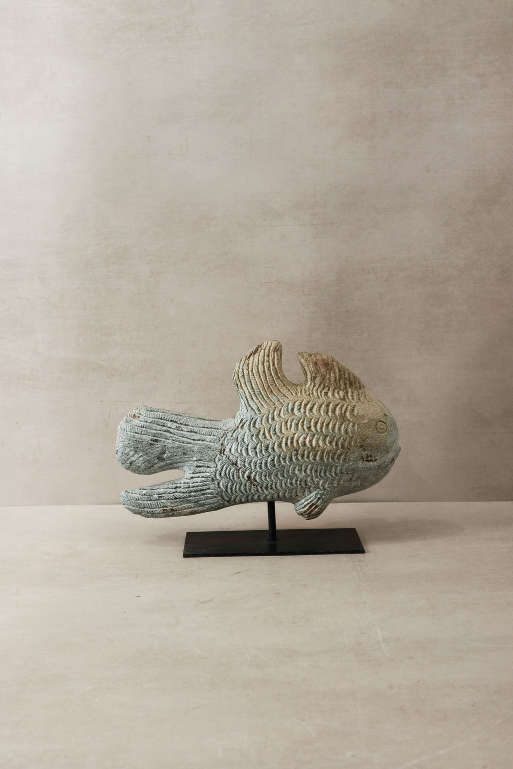 Stone Fish Sculpture - Zimbabwe - 38.1