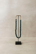 Ghana Glass Beads Necklace, Turquoise - 83.3