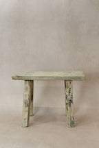 Vintage Rustic Elm Wood Stool - Small - No 23