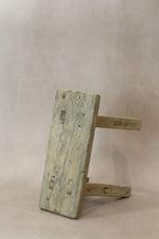 Vintage Rustic Elm Wood Stool - Small - No 23