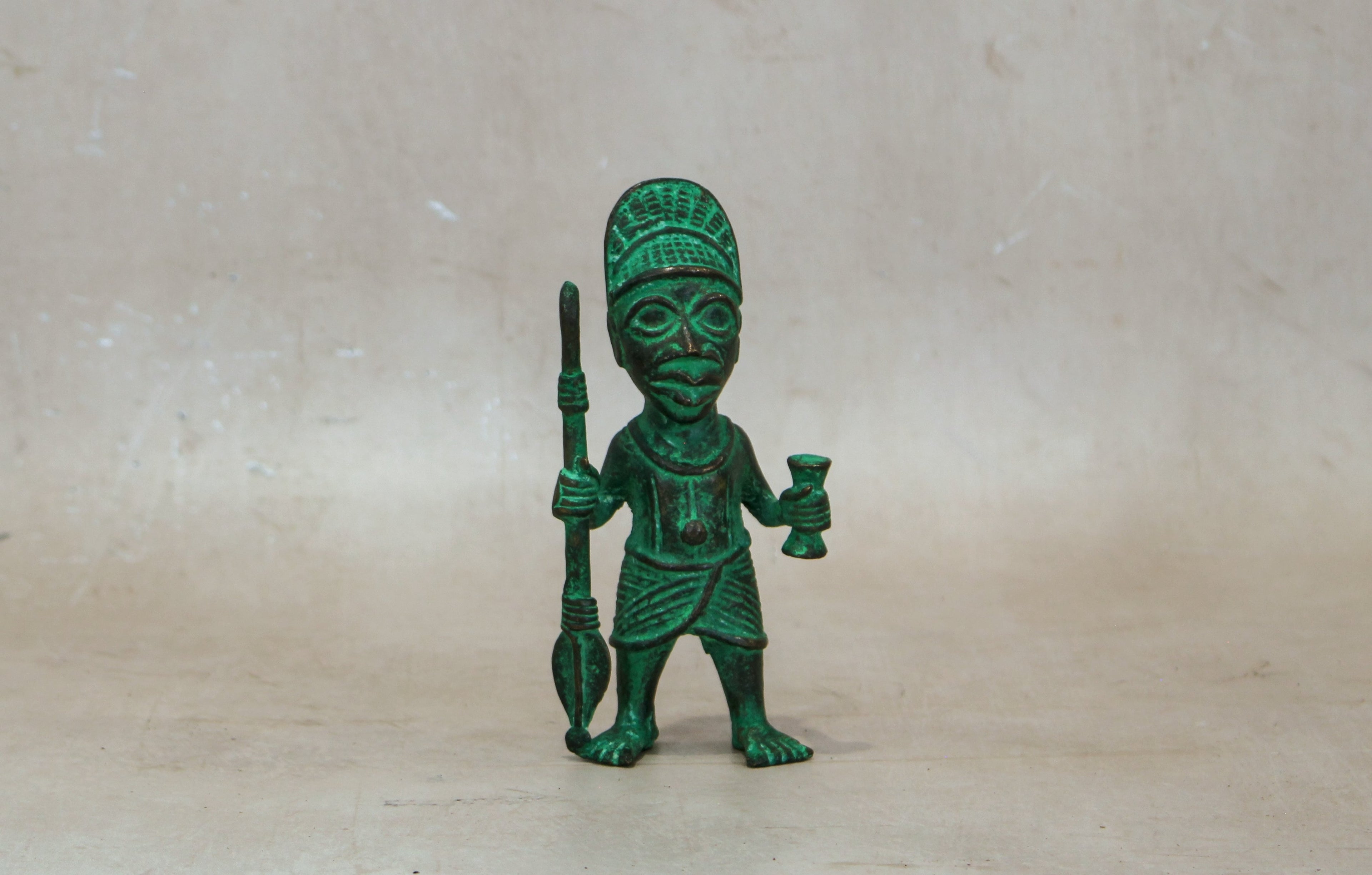 Benin Bronze Warrior 9.2
