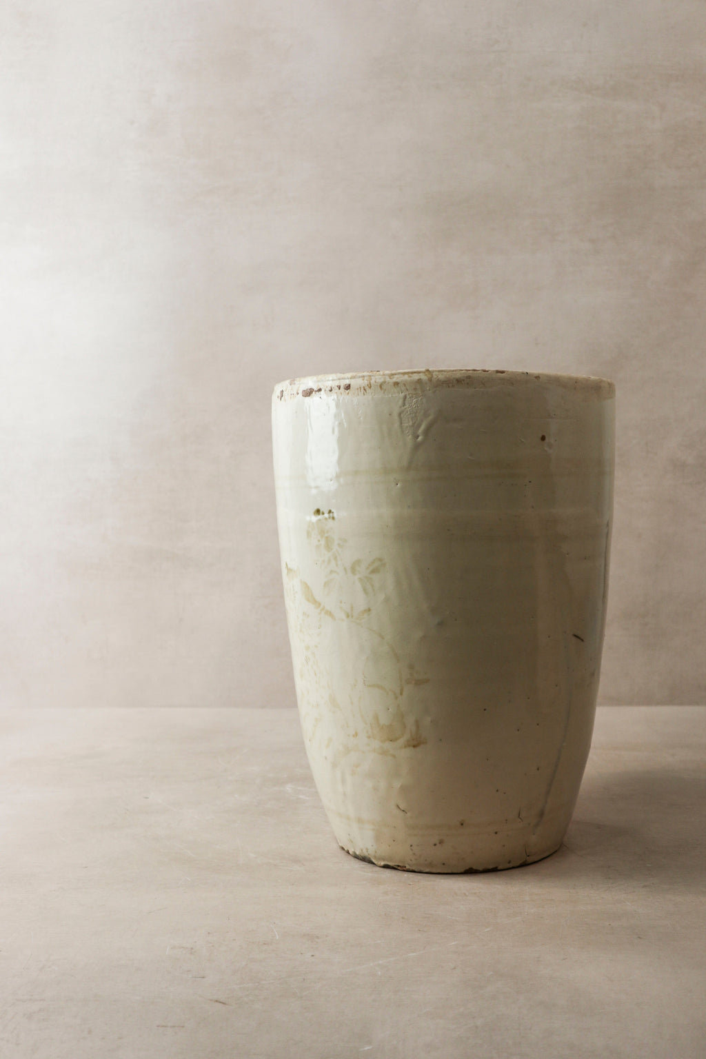 Vintage Glazed Chizou Flower Pot - 3