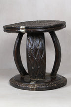 Vintage Rwanda Wood Side Table 2.1