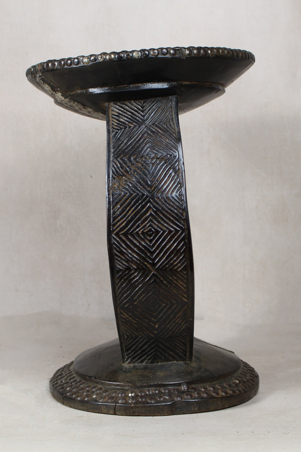 Vintage Rwanda Wood Side Table 2.2