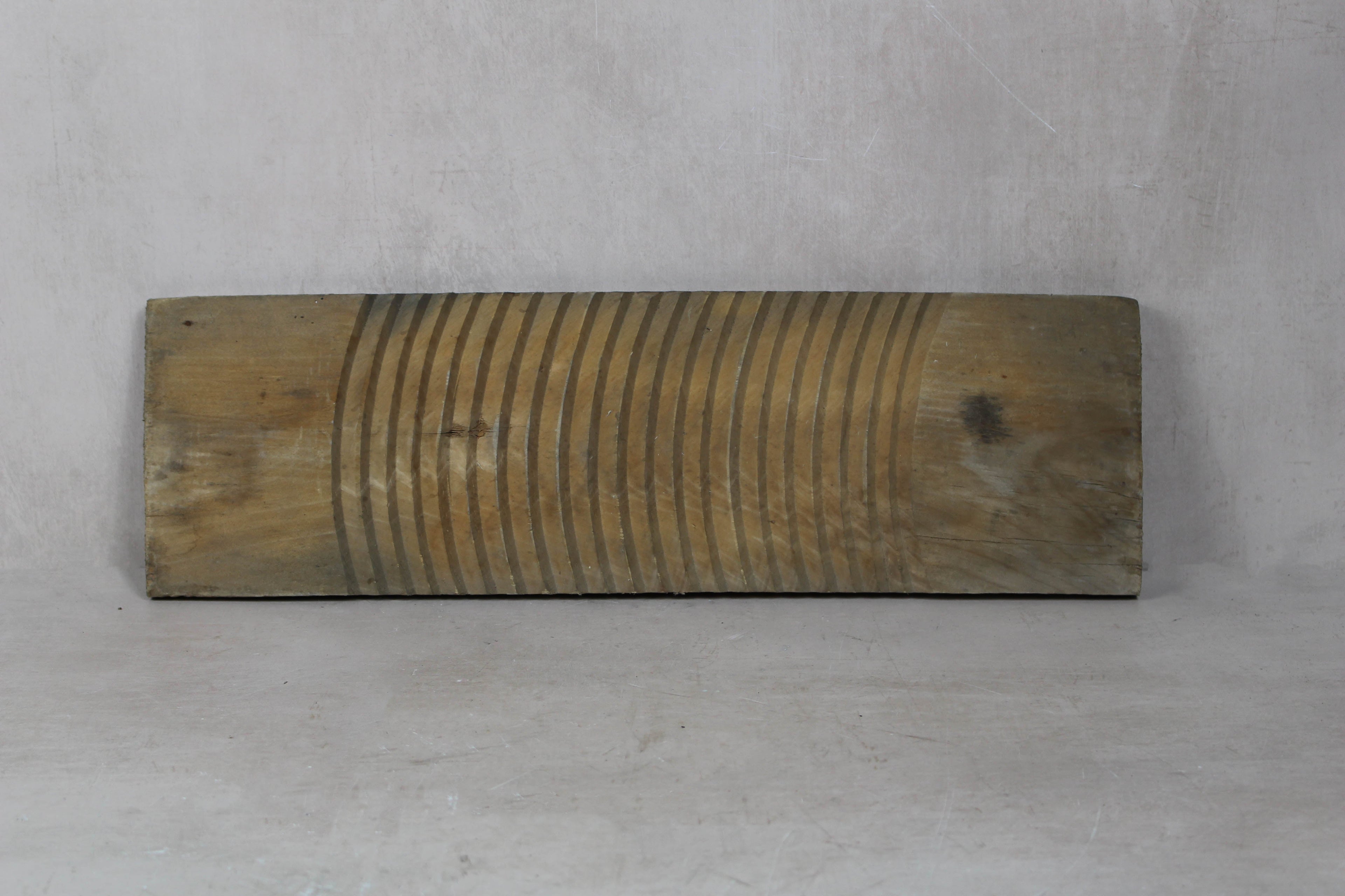 Vintage Elm Wooden Washboard - 25