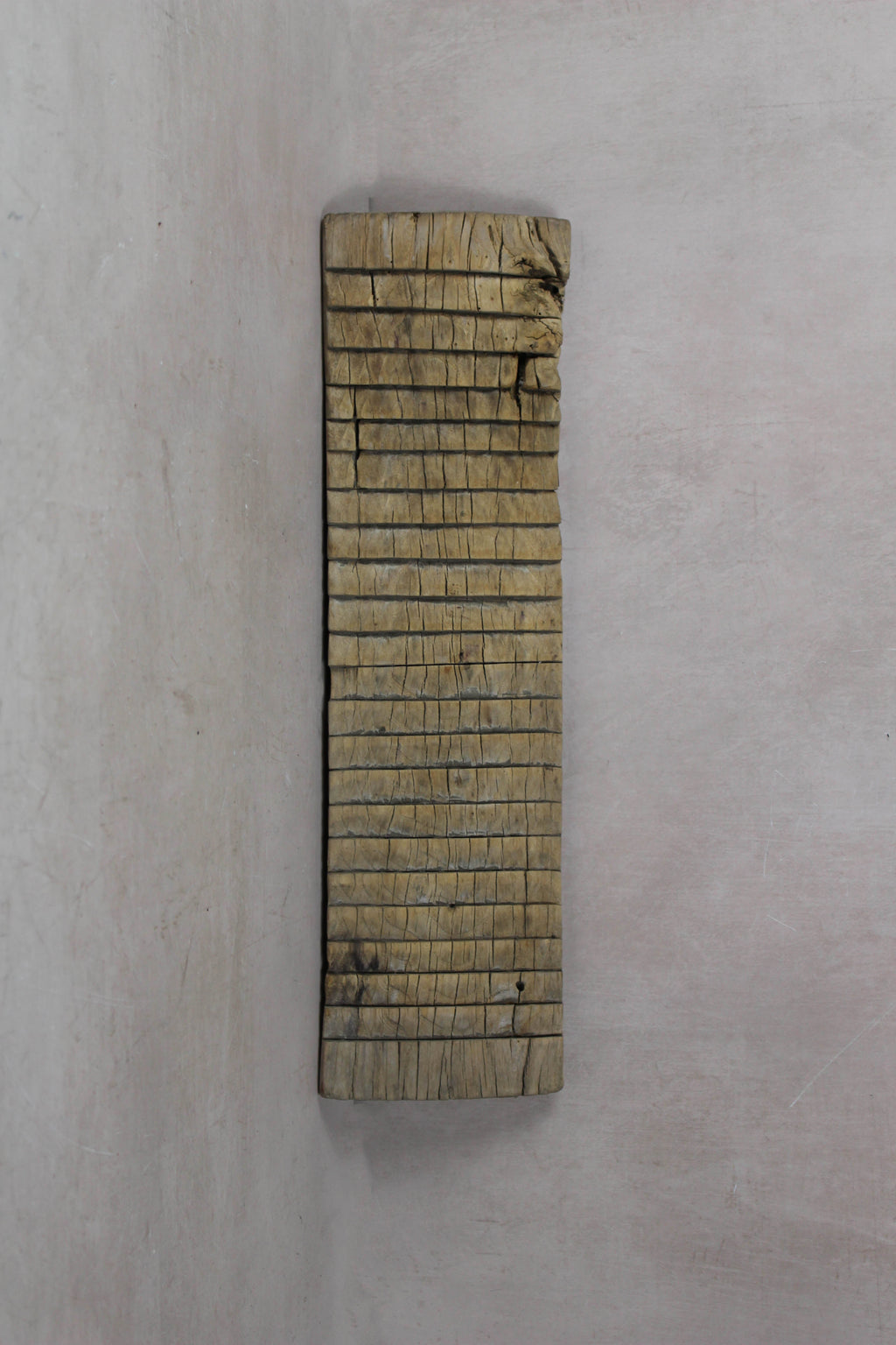 Vintage Elm Wooden Washboard - 23